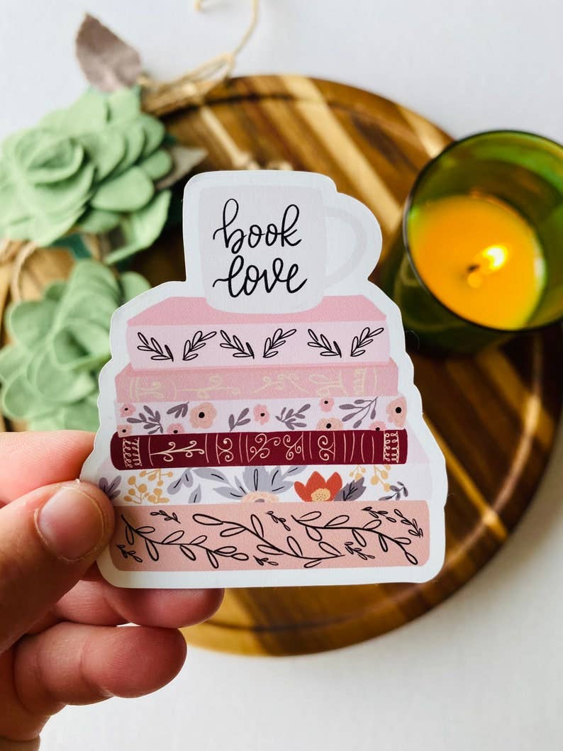 Book Stack Sticker