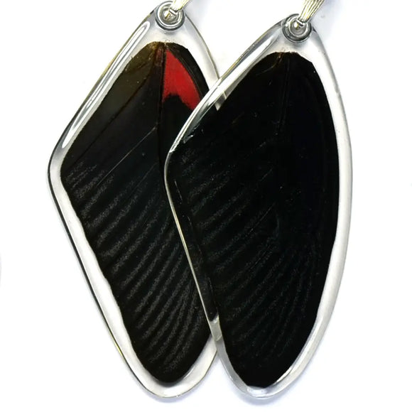 Scarlet Mormon Butterfly Top Wing Pendant