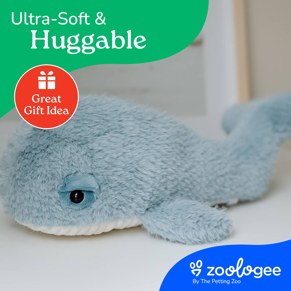 15" (42cm) Sea Fuzzlez Whale Sea Life