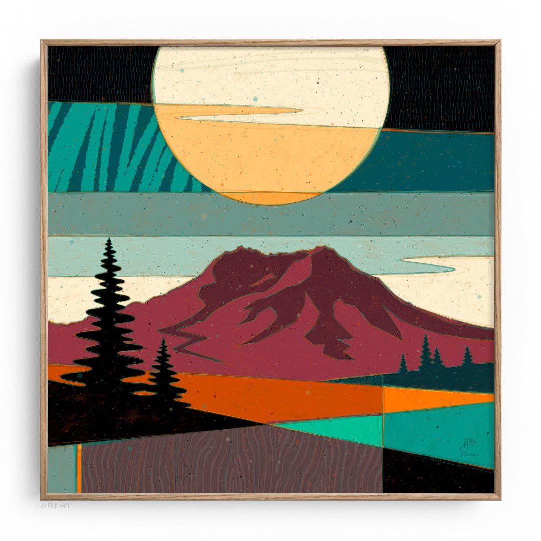 Pnwonderland: St. Helens - WHLSL Print: Unframed / 12x12 / Bamboo Paper