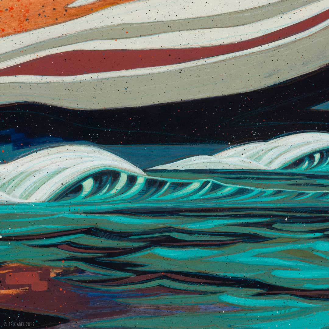 Dark Seas - WHLSL Print: Unframed / 12x12 / Bamboo Paper