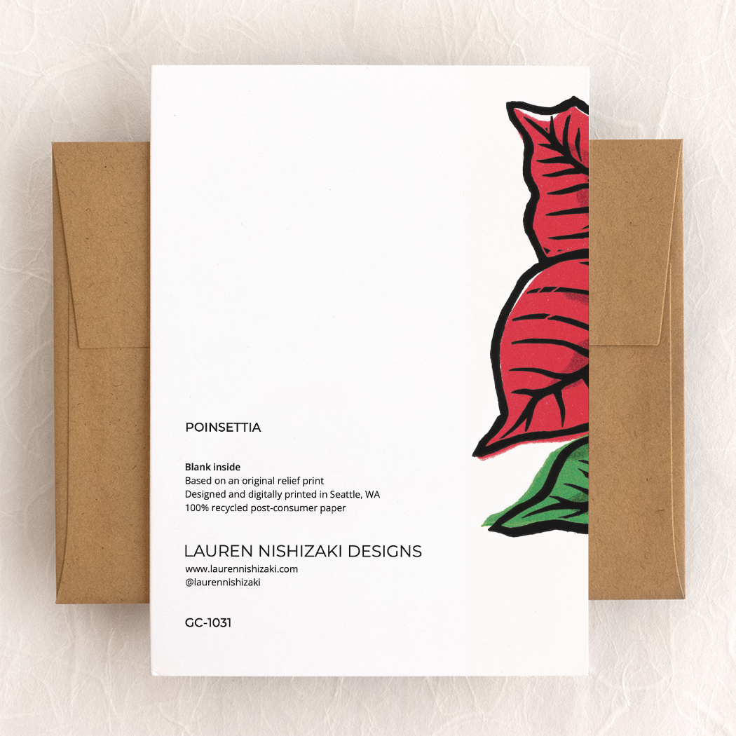 Poinsettia - Card