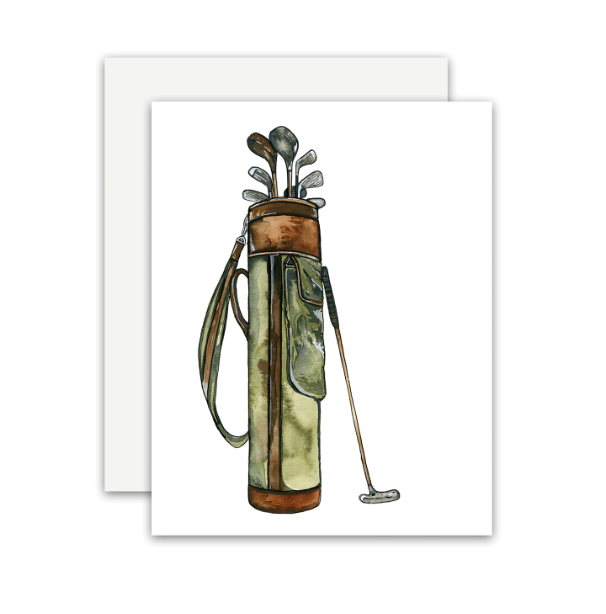 Vintage Golf Club Card