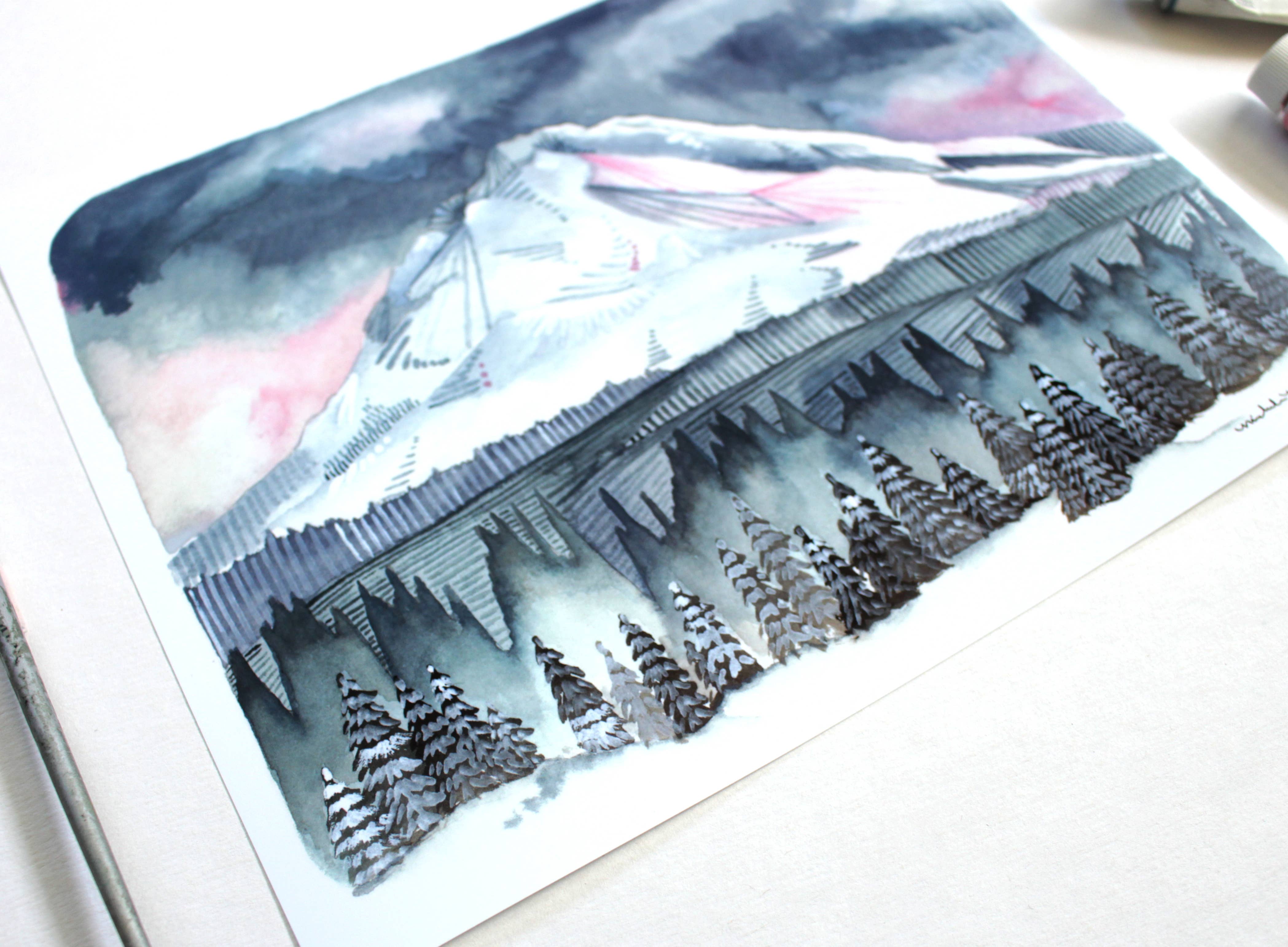 8x10" Mt Hood Art Print