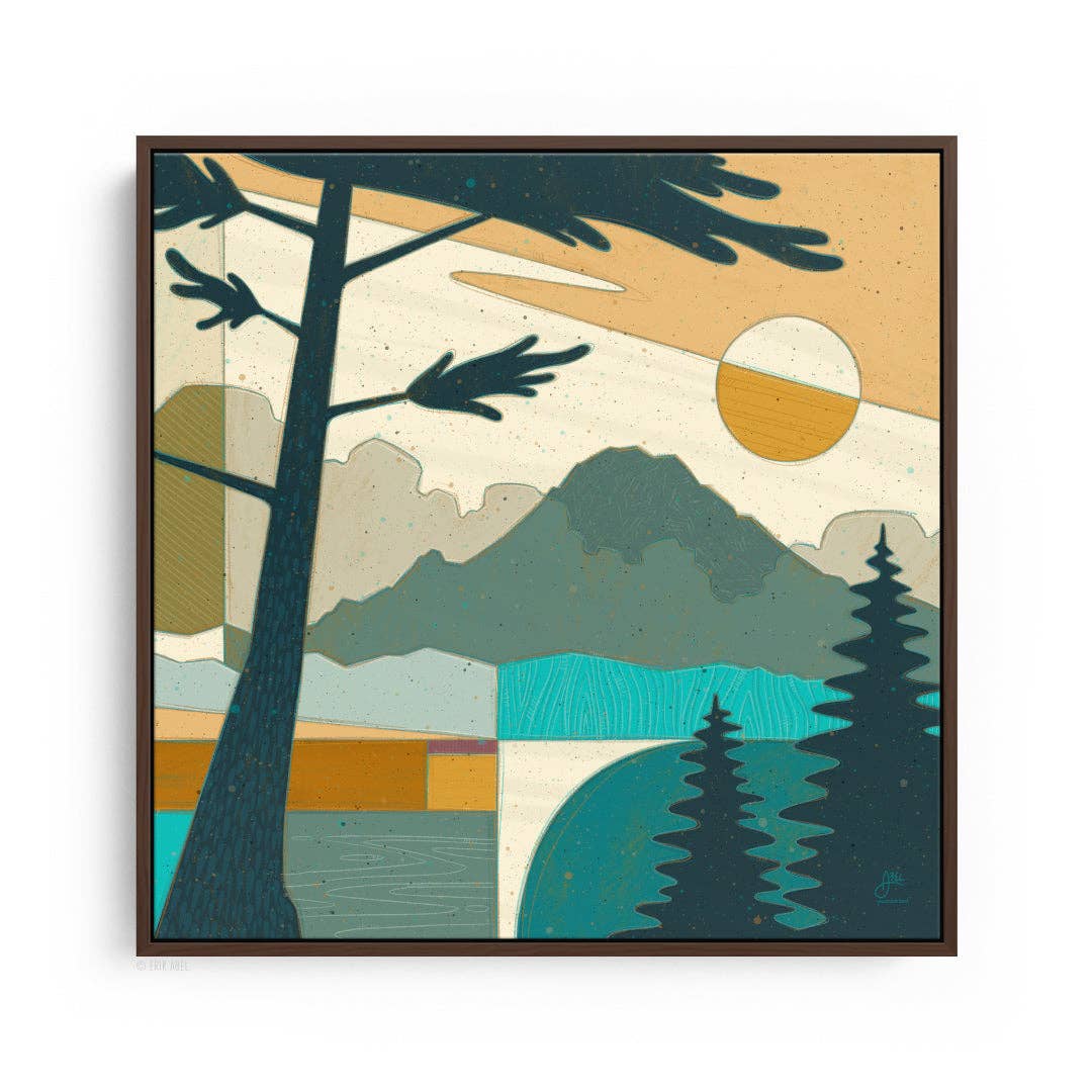 Pnwonderland: Rainier - WHLSL Print: ChromaBlock / ChromaBlock Black / 12x12