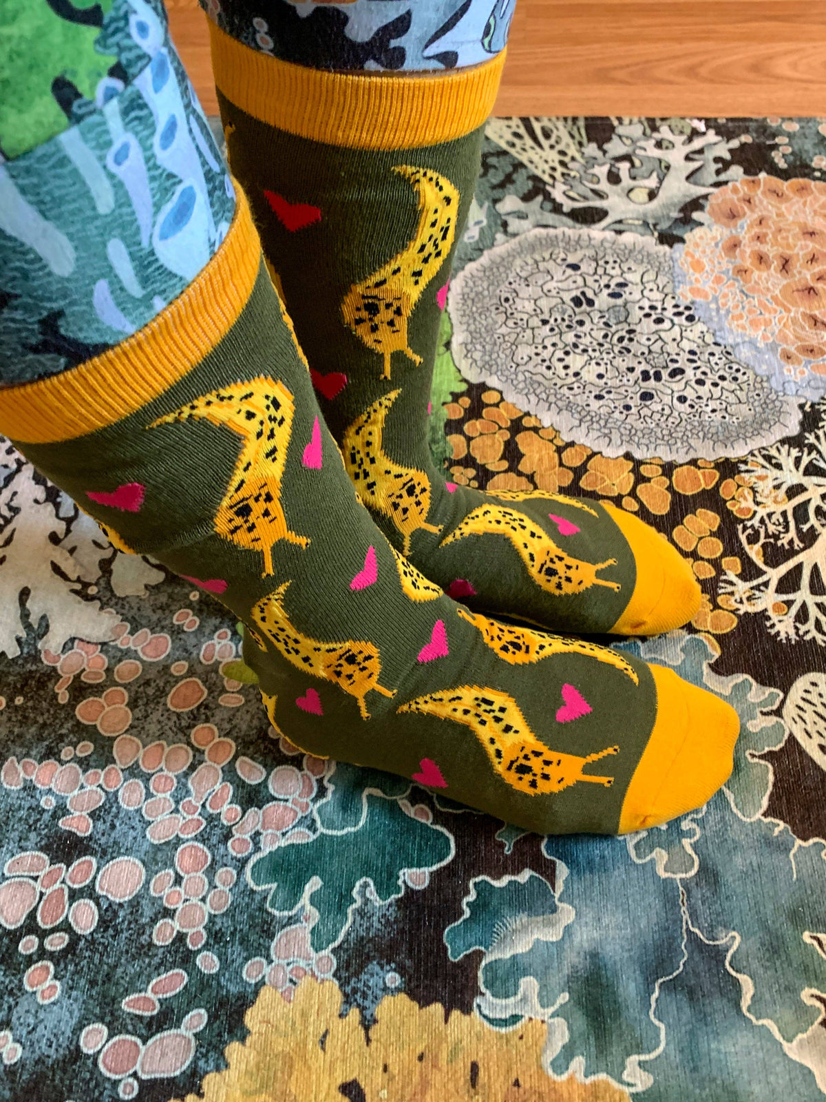 Banana Slug Socks - $1 to Charity! - 80% Bamboo - Unisex