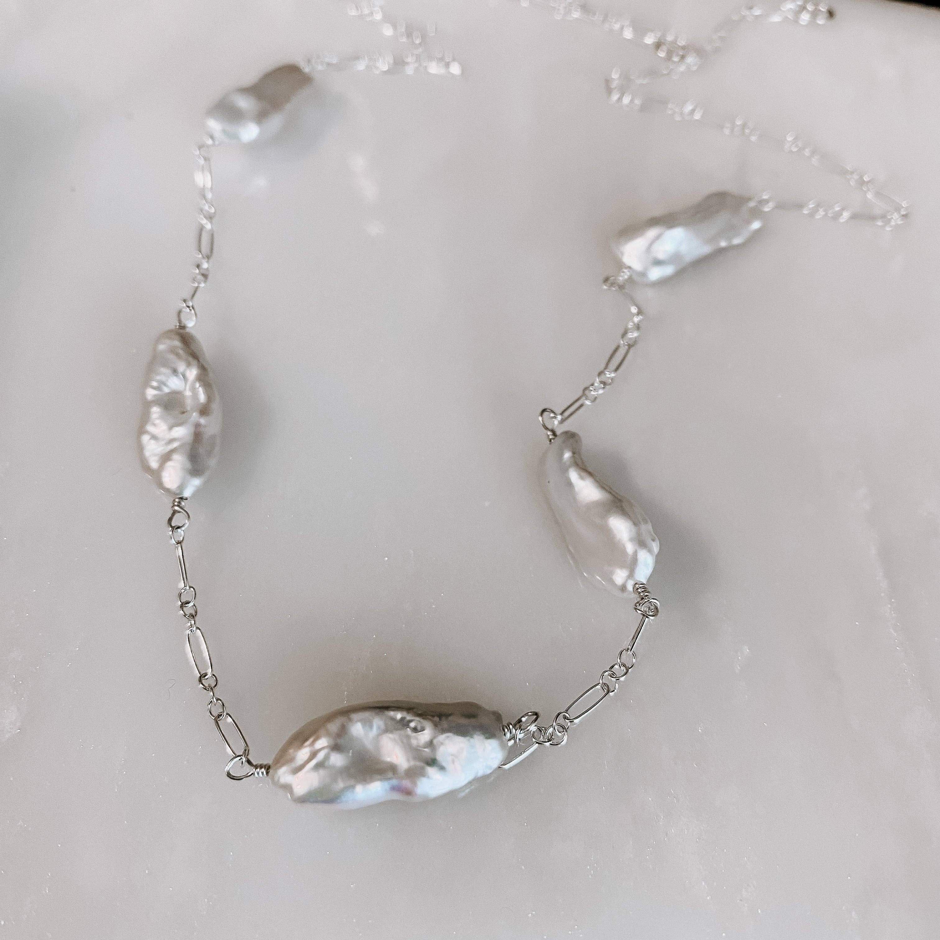 Five Island Necklace: 16" / 14k Gold Fill