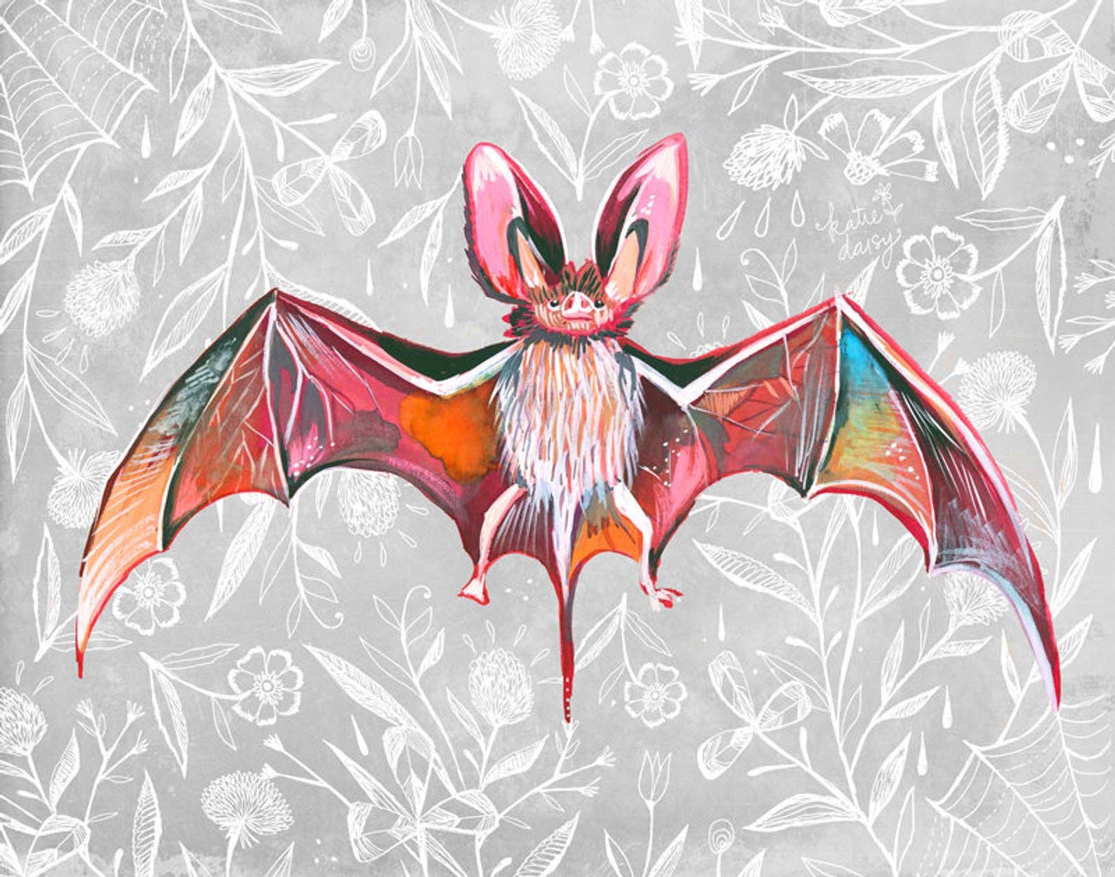 Bat Print: 8 x 10