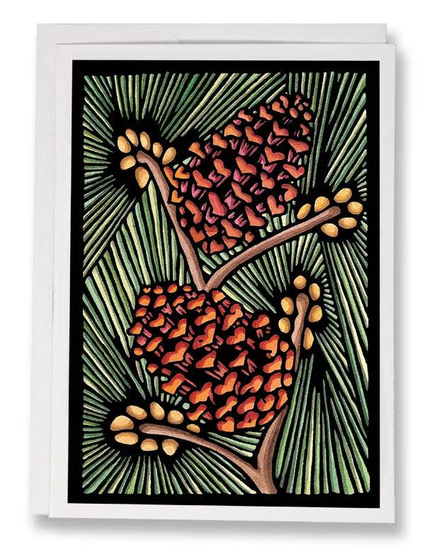 Greeting Card Pine Cones
