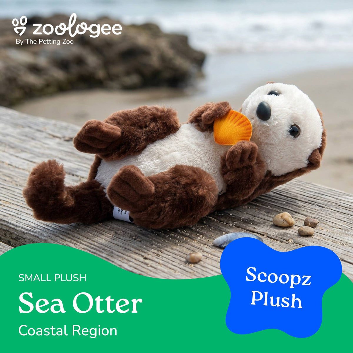 Scoopz Sea Otter w/shell Small 8" (21cm)