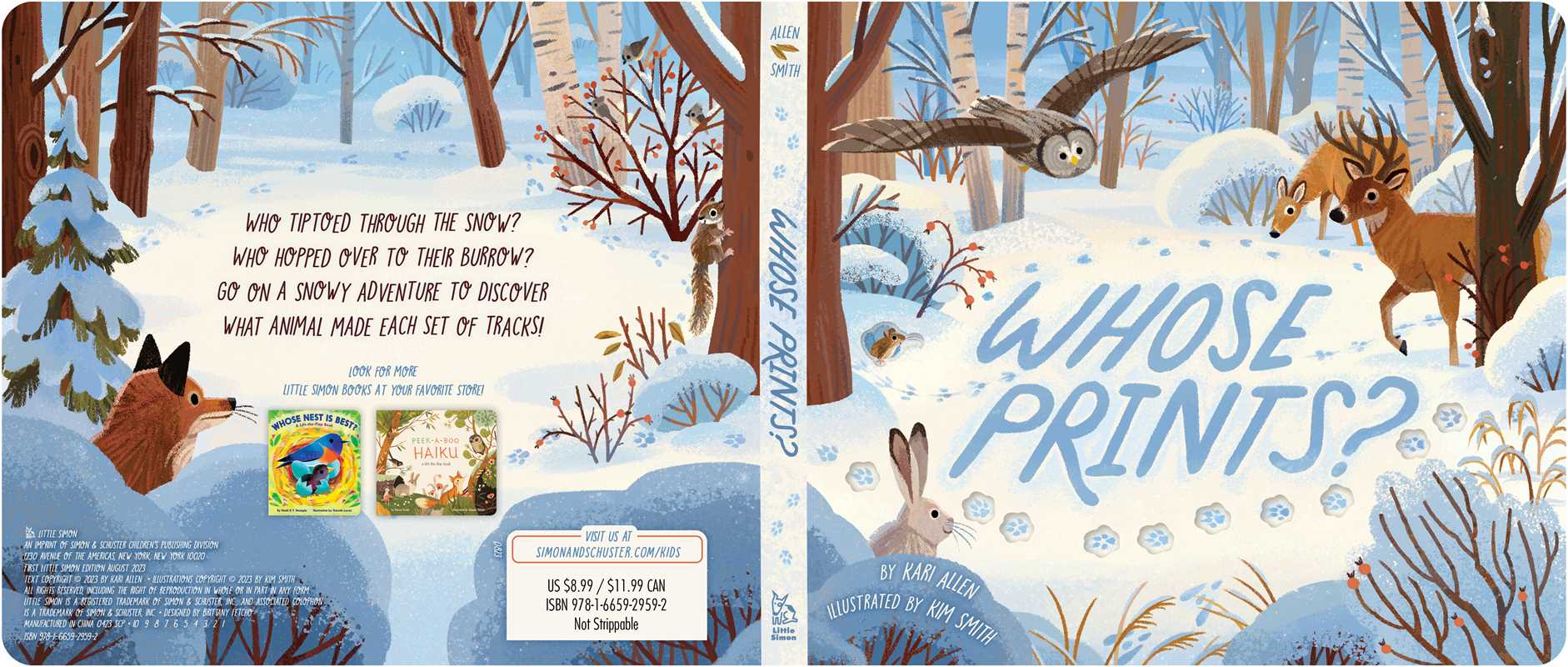 Whose Prints? by Kari Allen: Board Books; 20 pages / English