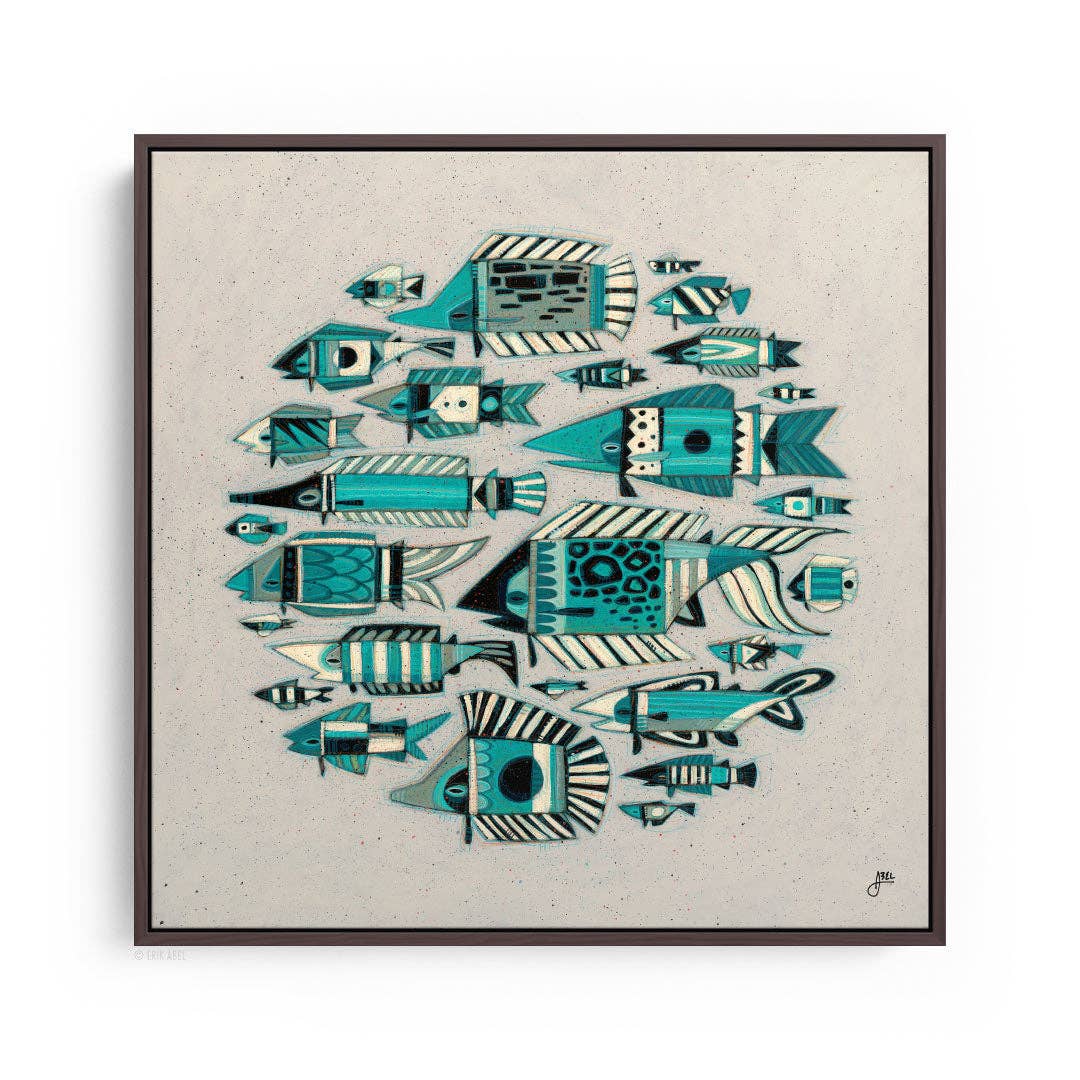 Bait Ball - WHLSL Print: Unframed / 12x12 / Bamboo Paper