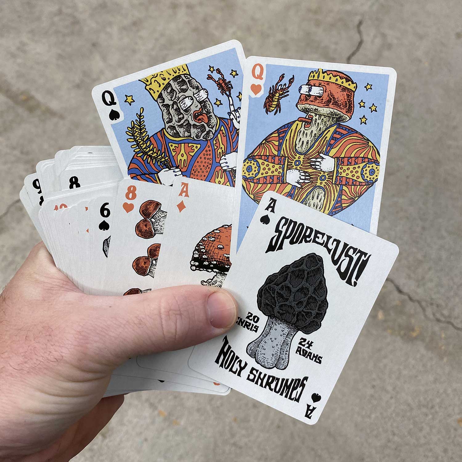 Holy Shrump! Mushroom Playing Cards: SINGLE DECK