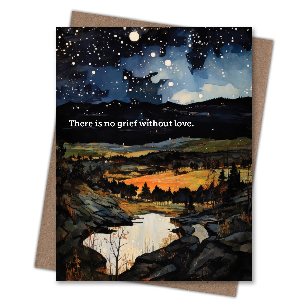 Dark and Light Sympathy Card