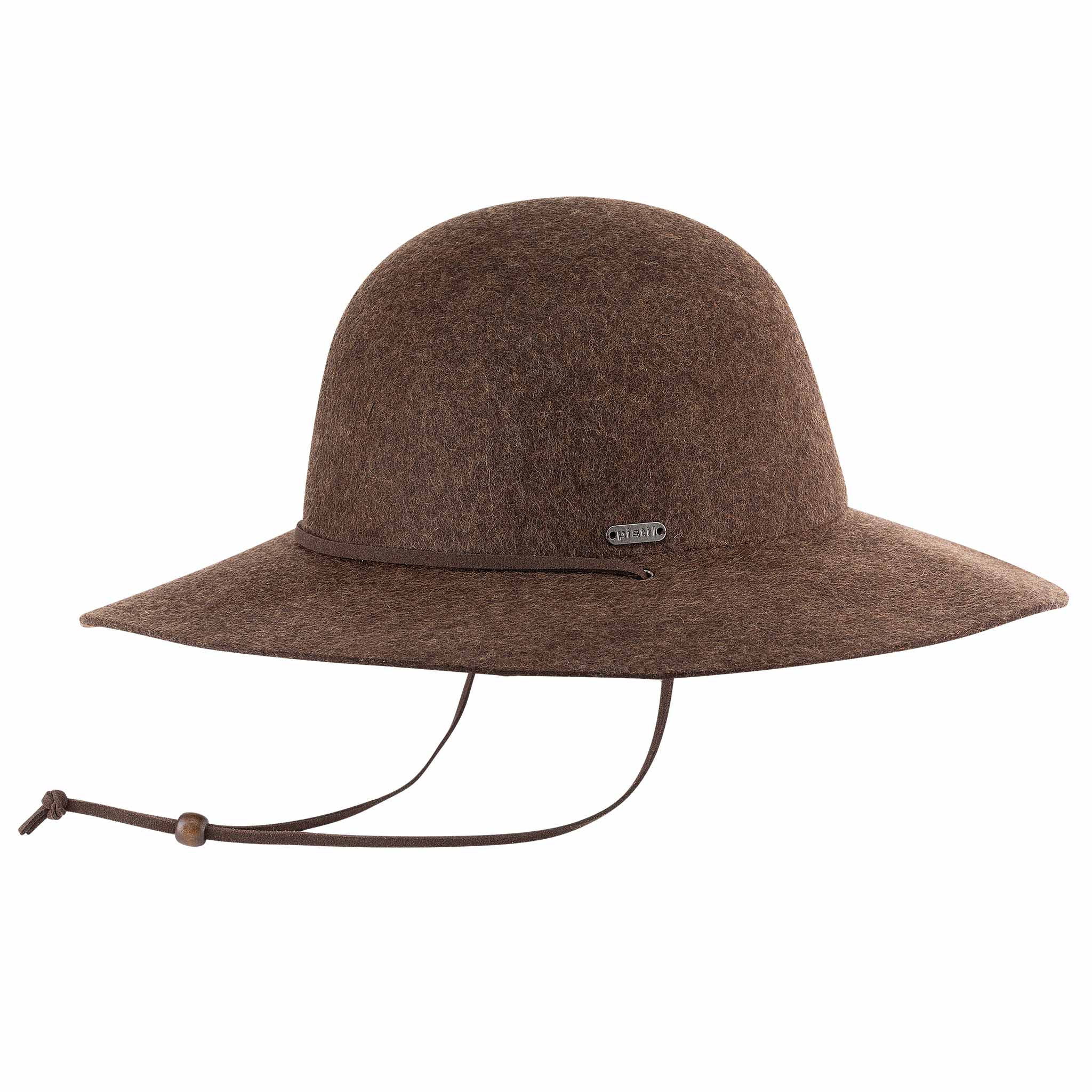 Tegan Wide Brim Hat: Mushroom