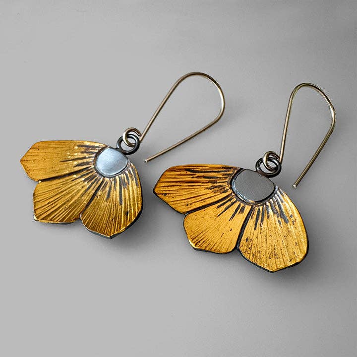 Handmade Floral Aster Earrings