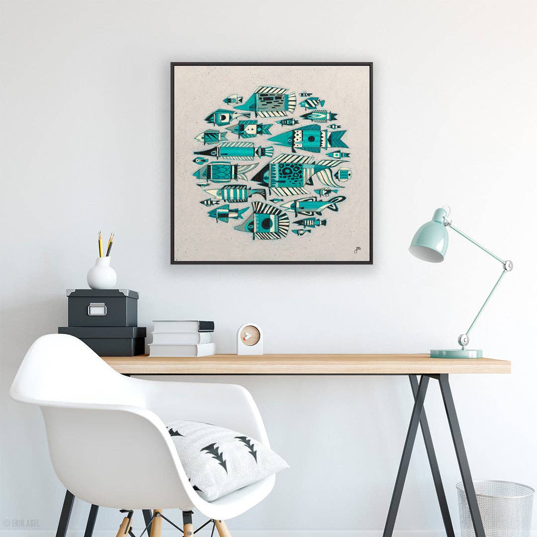 Bait Ball - WHLSL Print: Unframed / 12x12 / Bamboo Paper