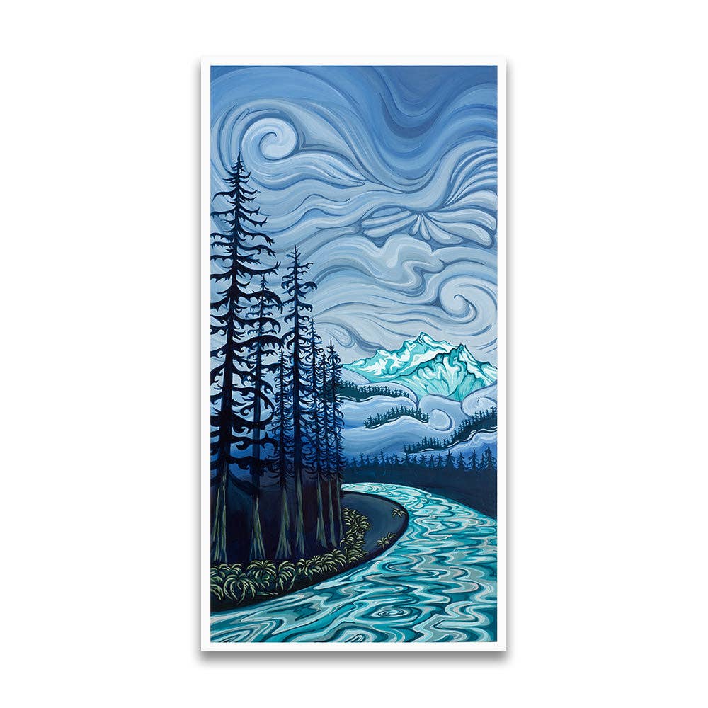 "Wandering in the Gloom" Print: 8x16" / Bamboo Paper