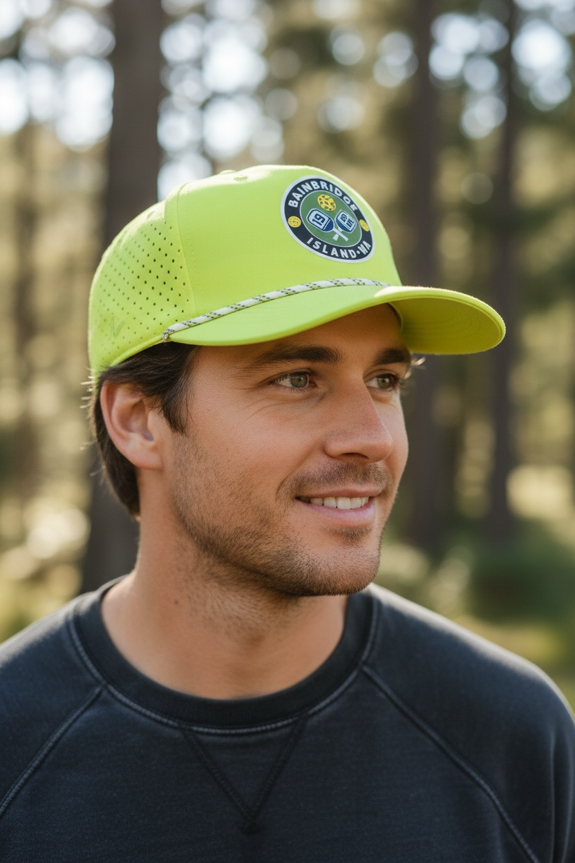 1965 Pickleball Birthplace Performance Hat - Neon