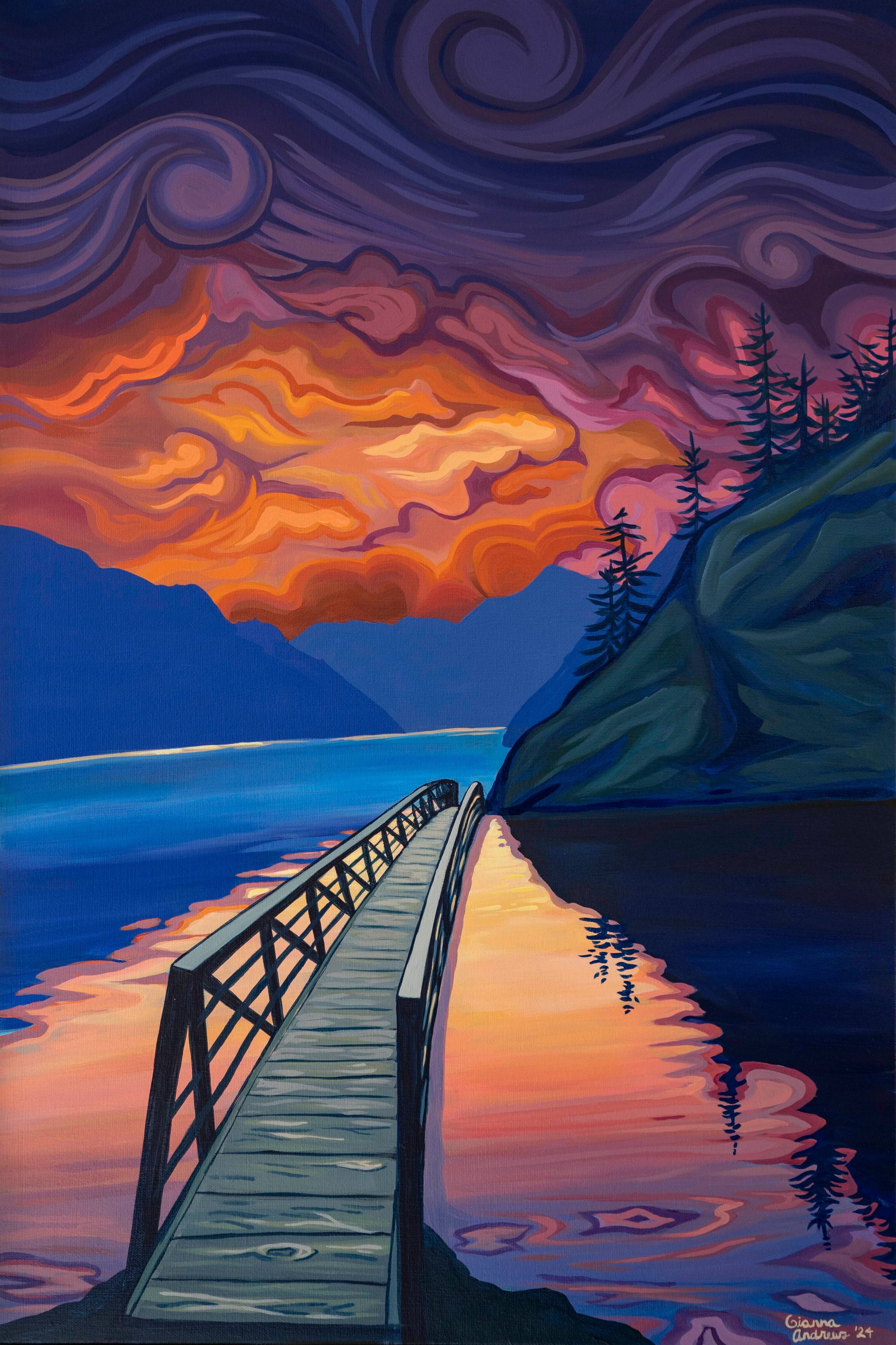 "Devil's Punchbowl" Print: 8x12" / Bamboo Paper