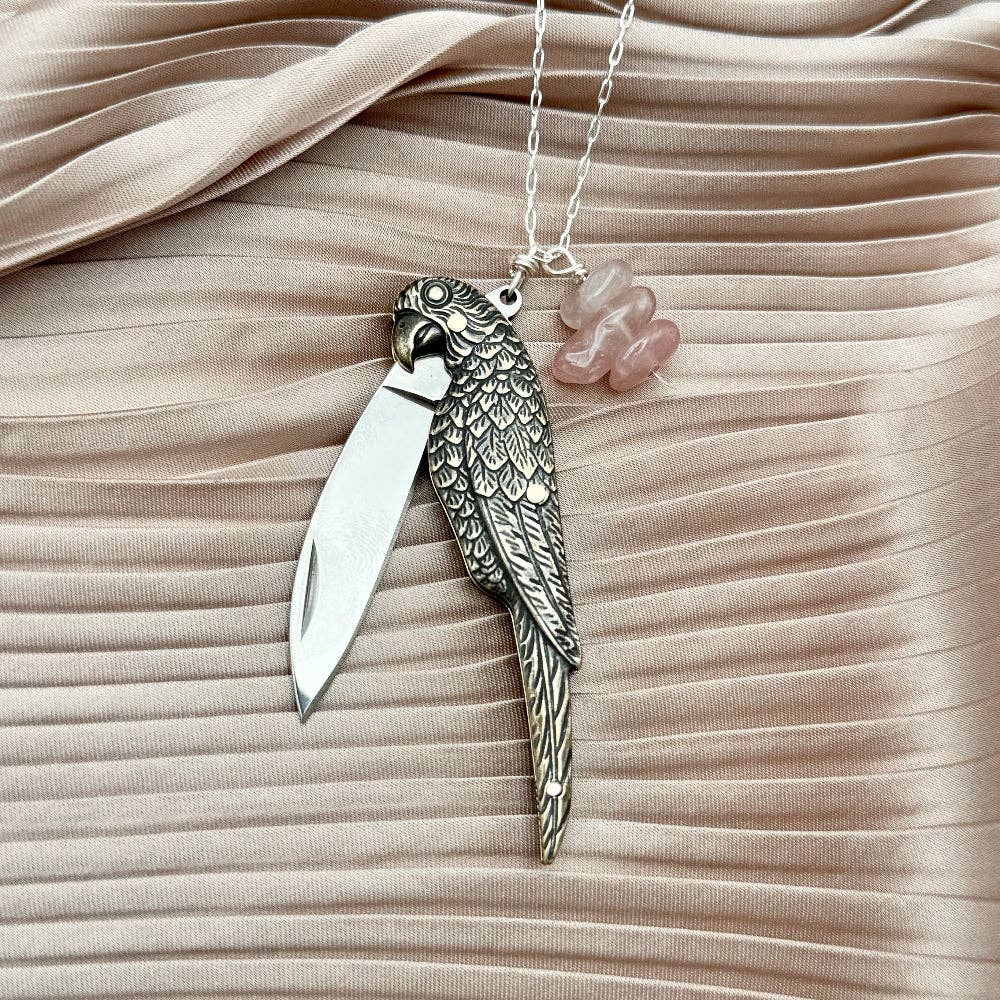 Handmade Polly Necklace: 30" / Silver