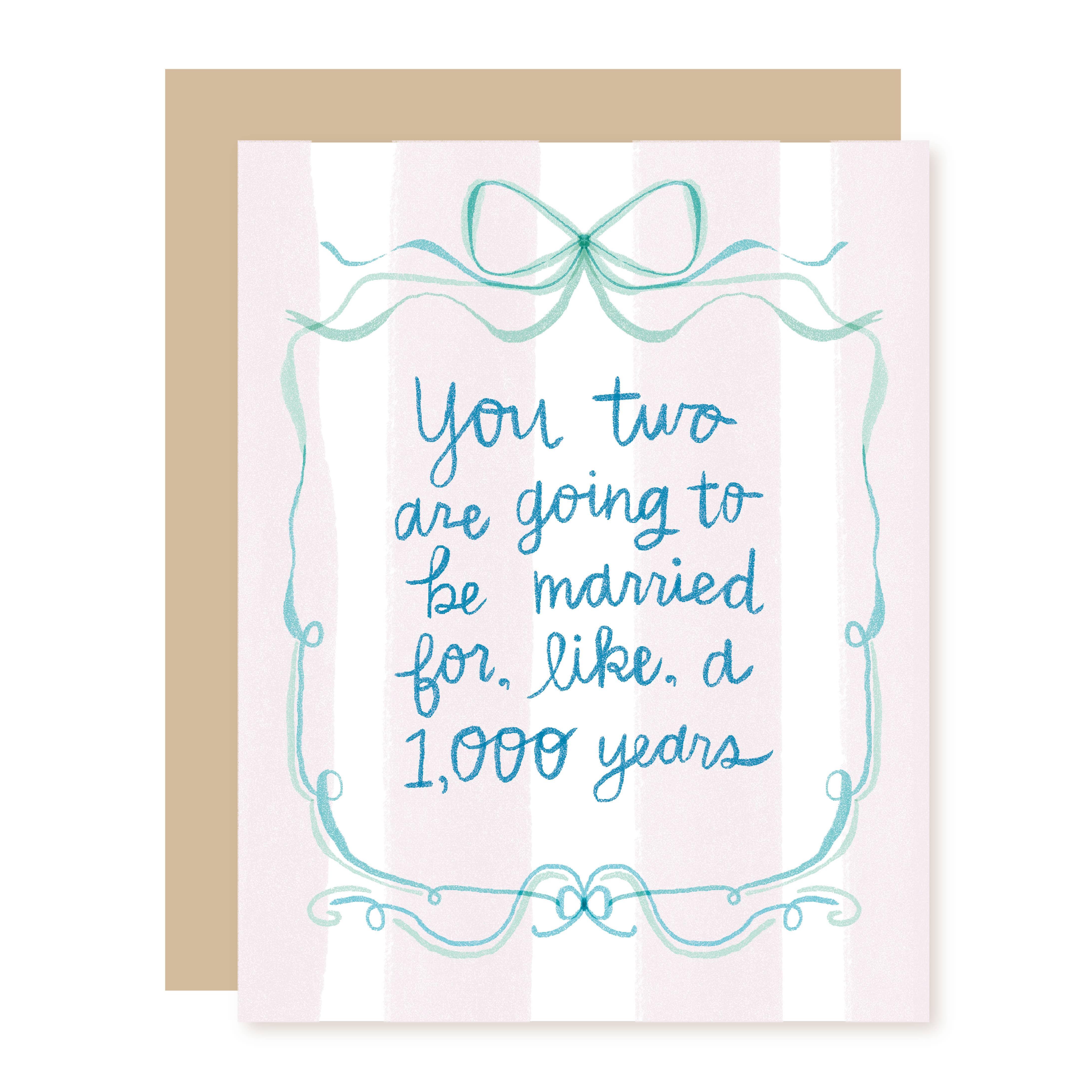 1000 Years Wedding Card