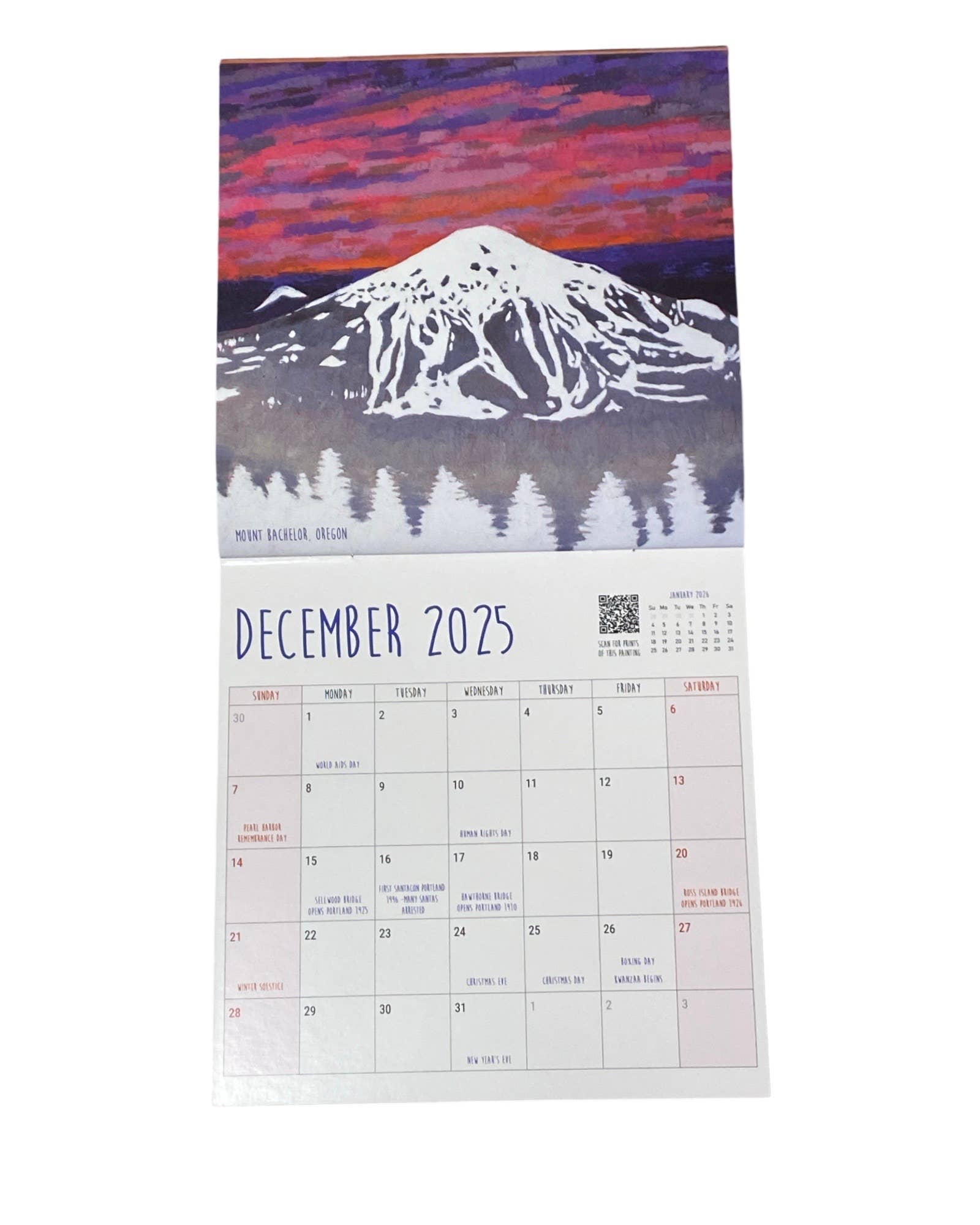Pacific Northwest 2025 Calendar