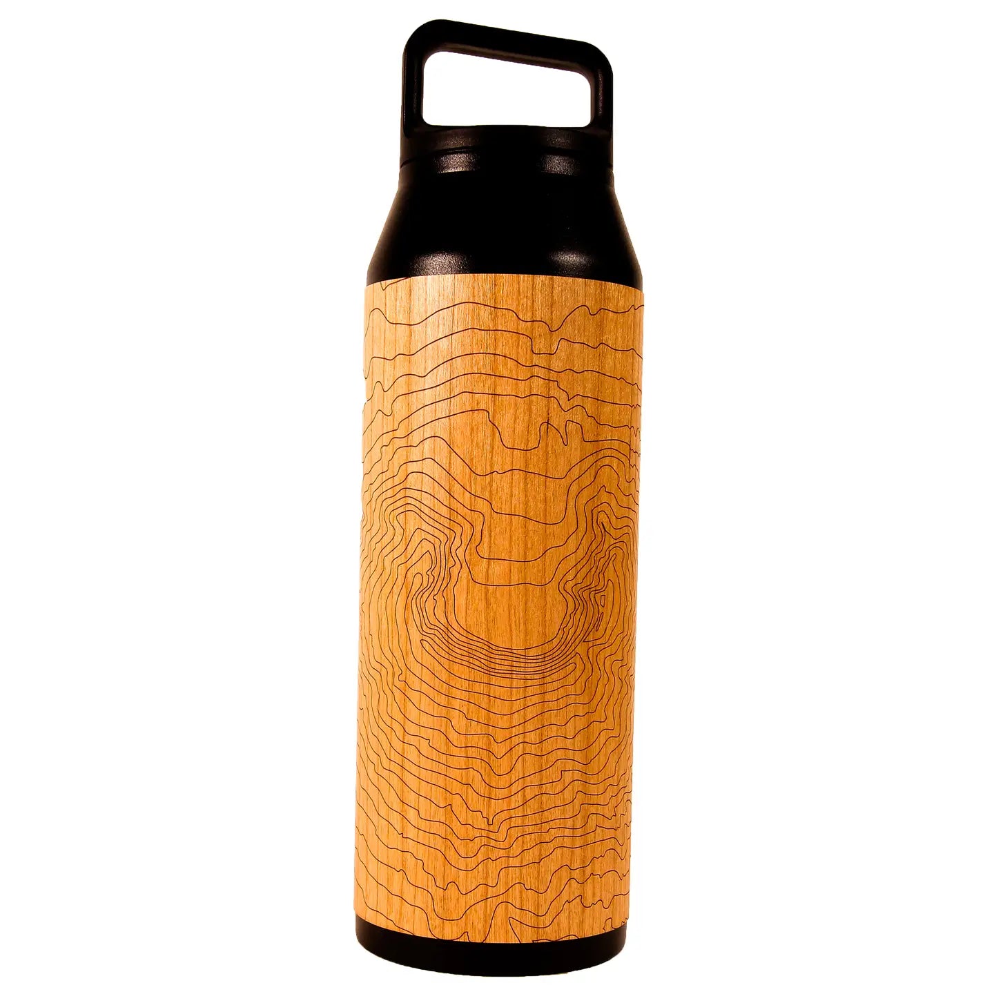 42 oz Wood Wrapped Miir 20oz Bottle: St. Helens Topo