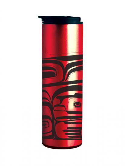 Raven Double Walled Insulated Water Bottle by Kelly Robinson
