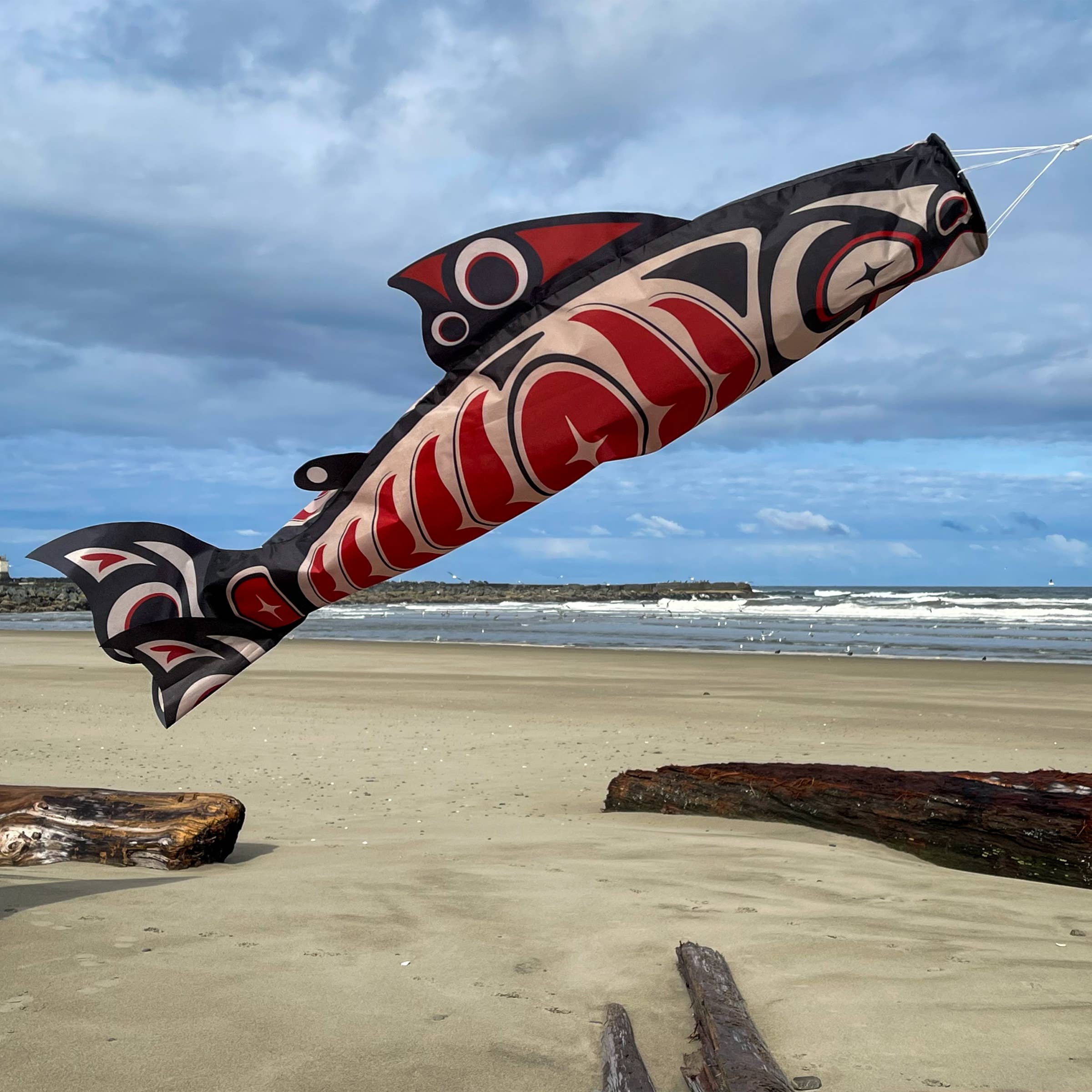Salmon Totem 48" Fish Windsock