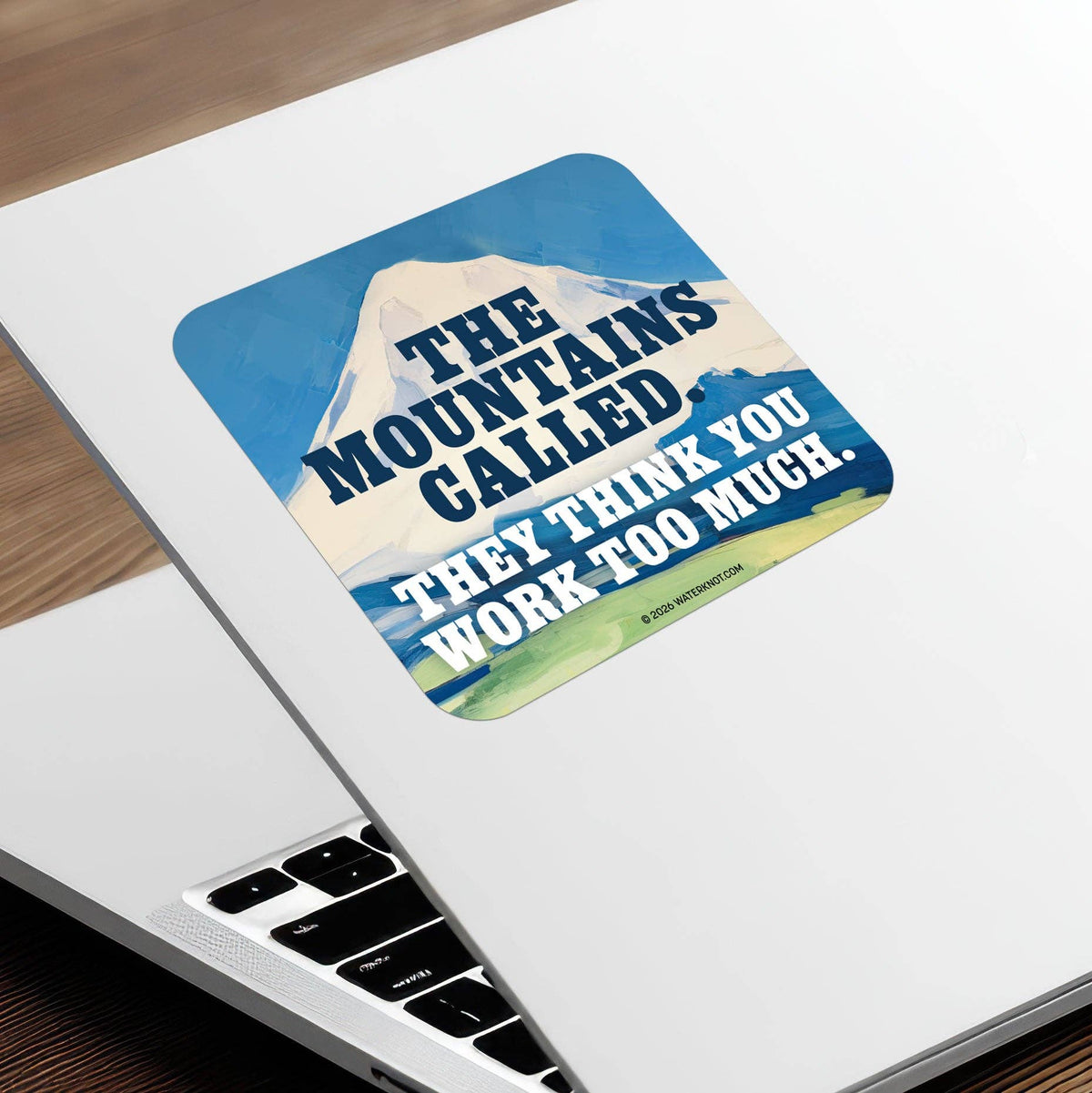 The Mountains Called - Weatherproof Sticker for Hikers
