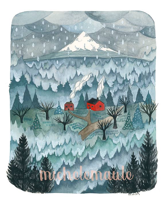 8x10" Print - Two Mountain Homes