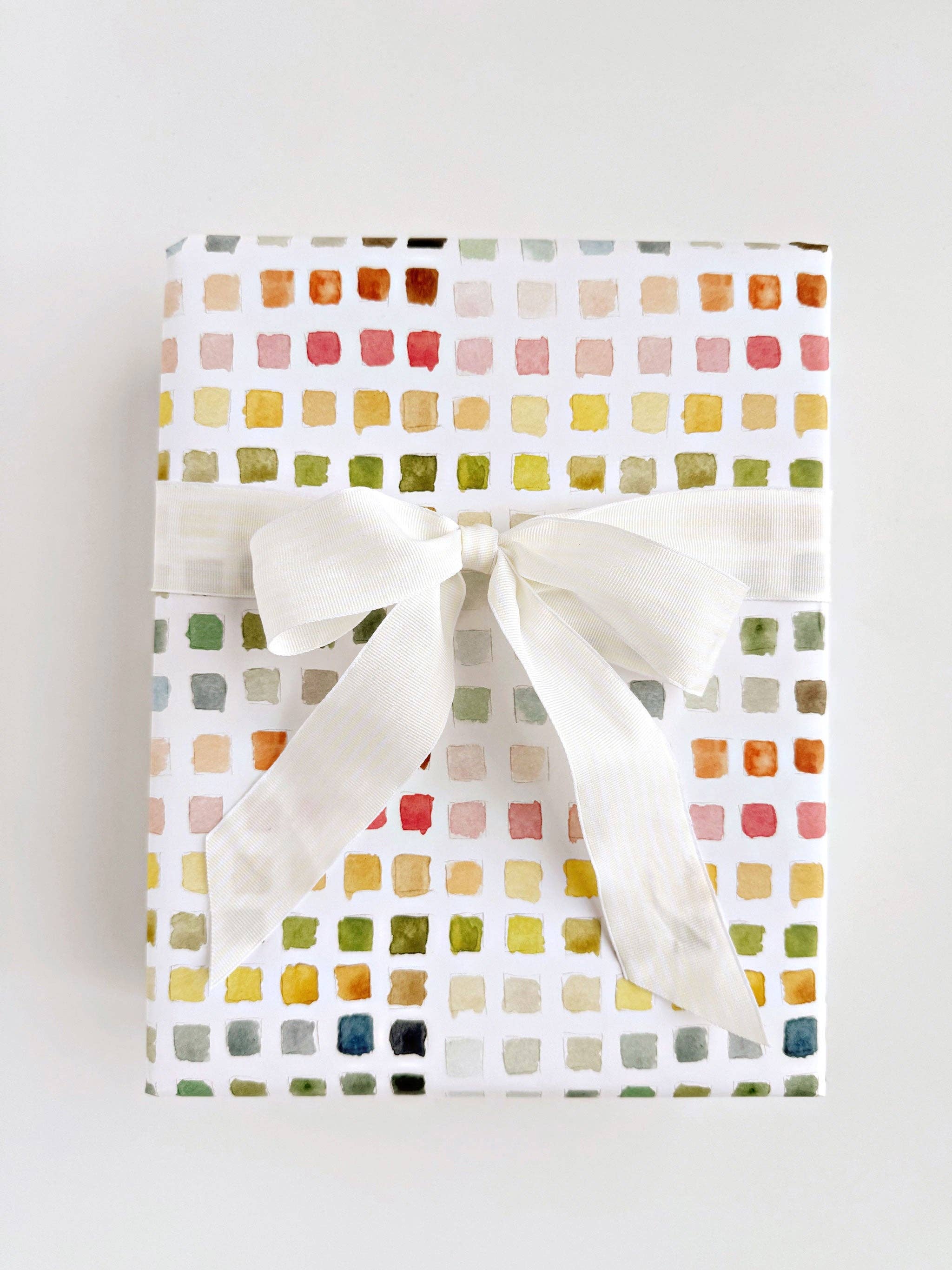 Paint swatch gift wrapping paper
