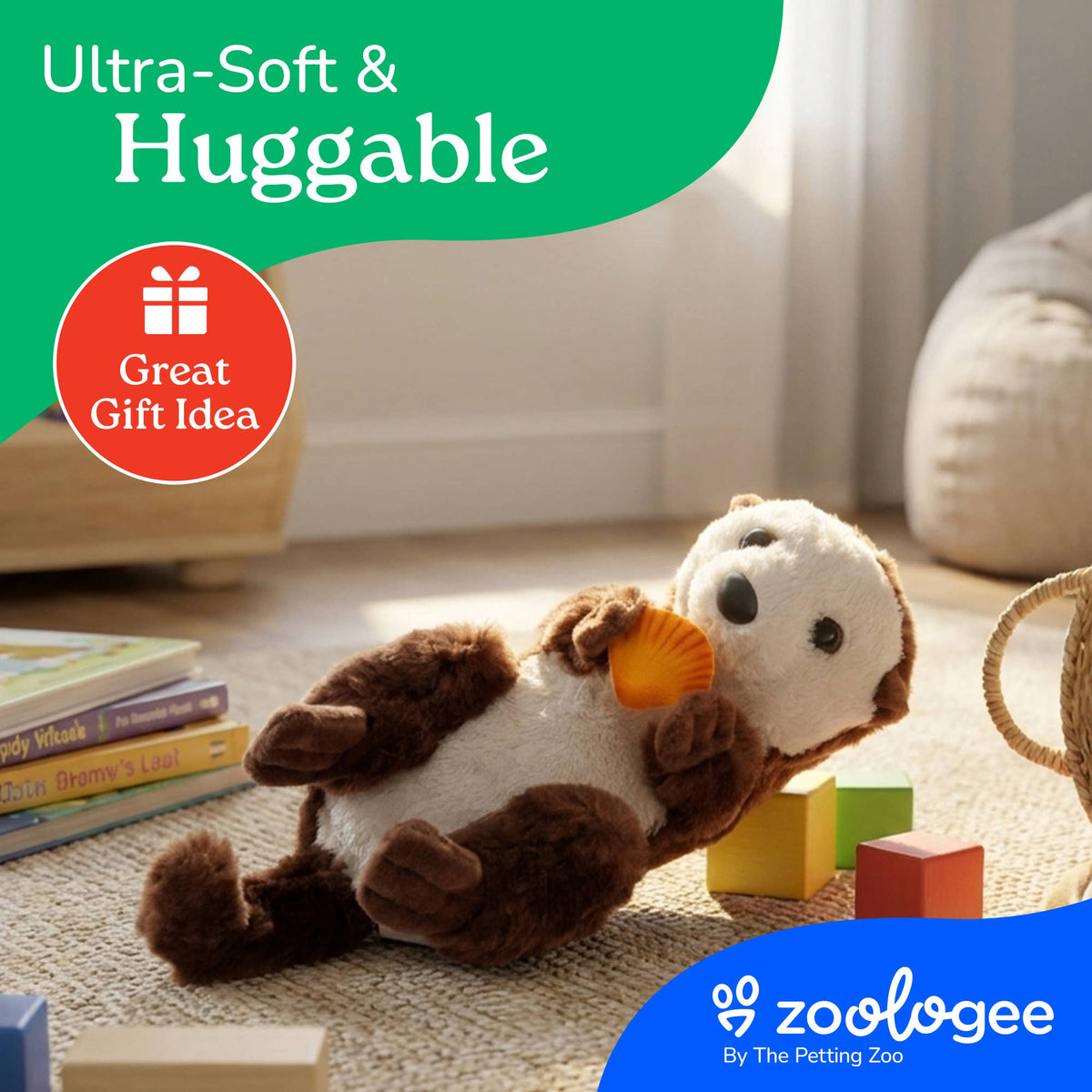 Scoopz Sea Otter w/shell Small 8" (21cm)