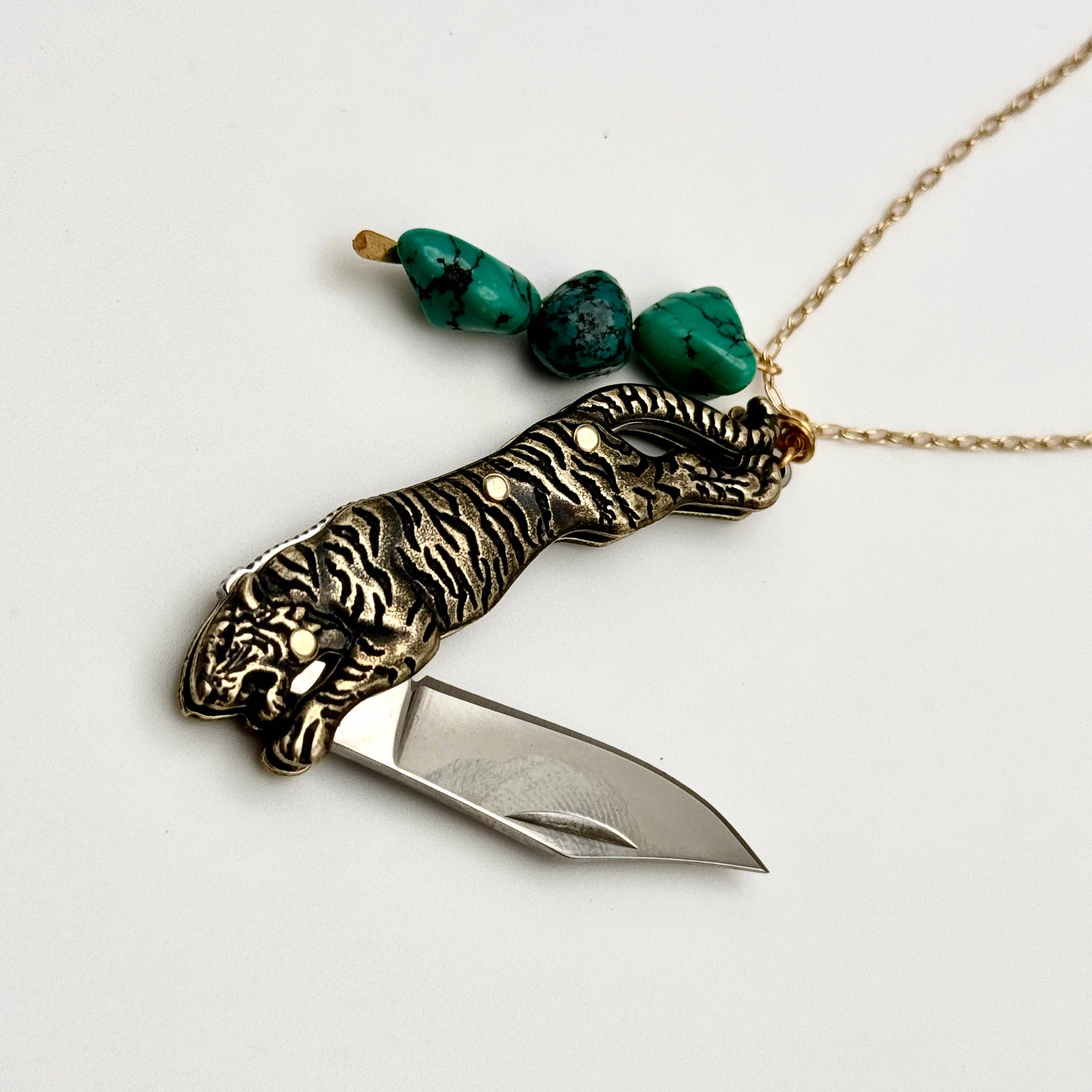 Handmade Untamed Necklace: 18" / Gold