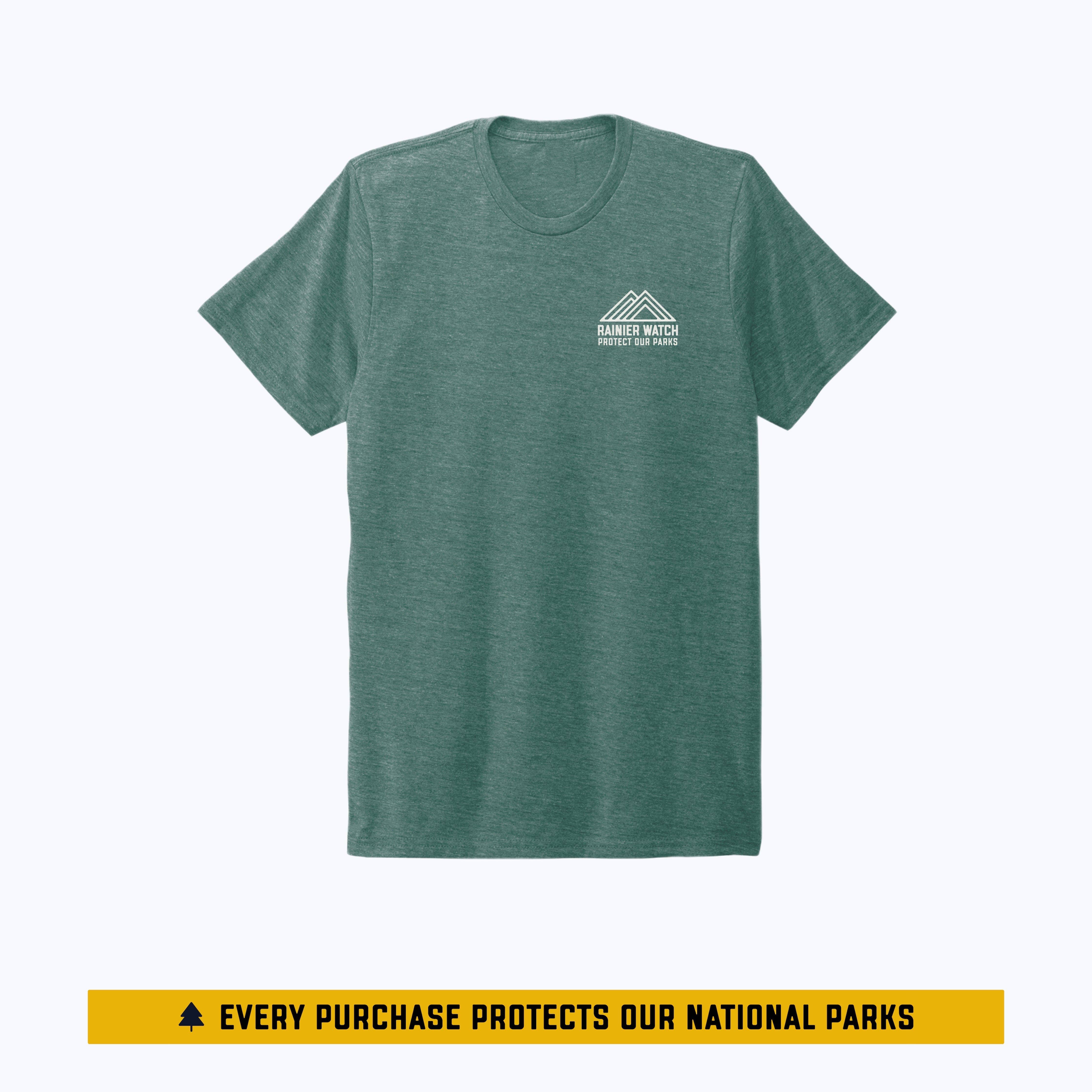 Washington National Parks Eco Tee - Sea Green: L