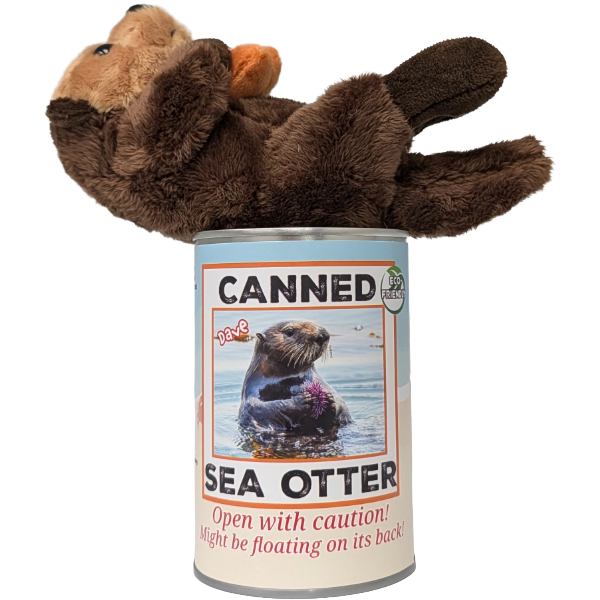 Dave the Canned Sea Otter - Eco-Friendly and Recycled Gift: Pop Top Lid
