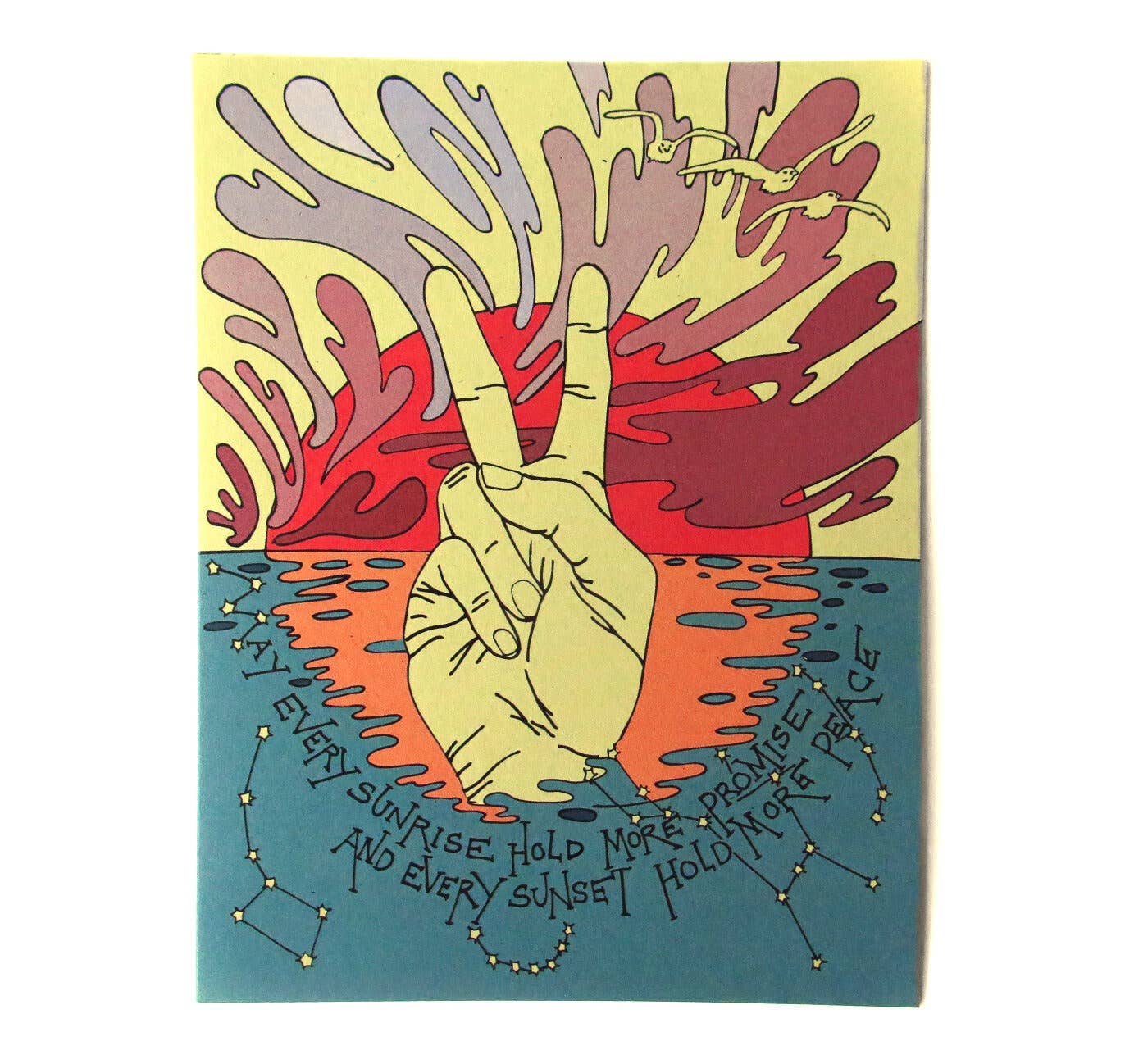 Peace Sunset Card
