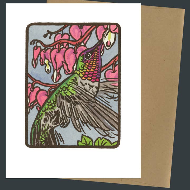 Anna's Hummingbird Card: Individual
