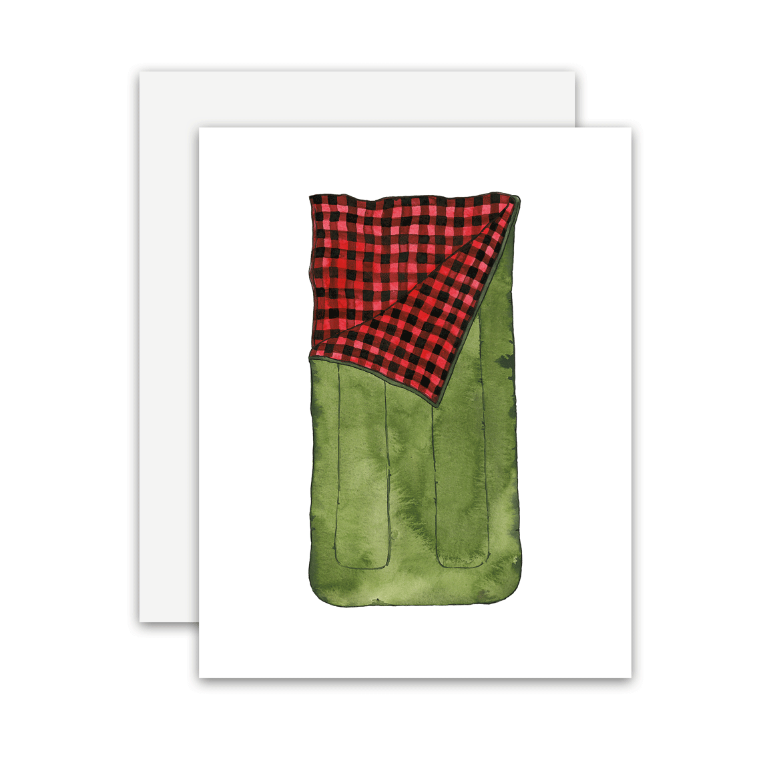 Vintage Sleeping Bag Card