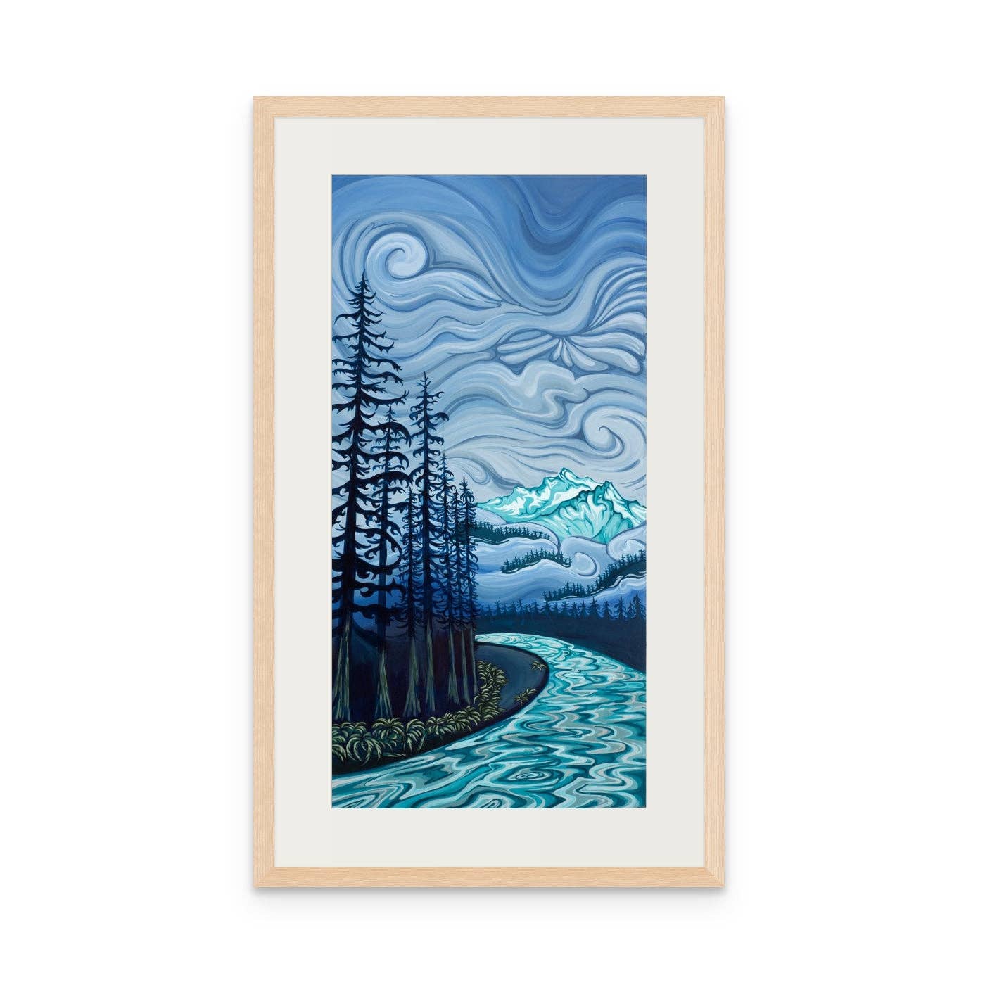 "Wandering in the Gloom" Print: 8x16" / Bamboo Paper