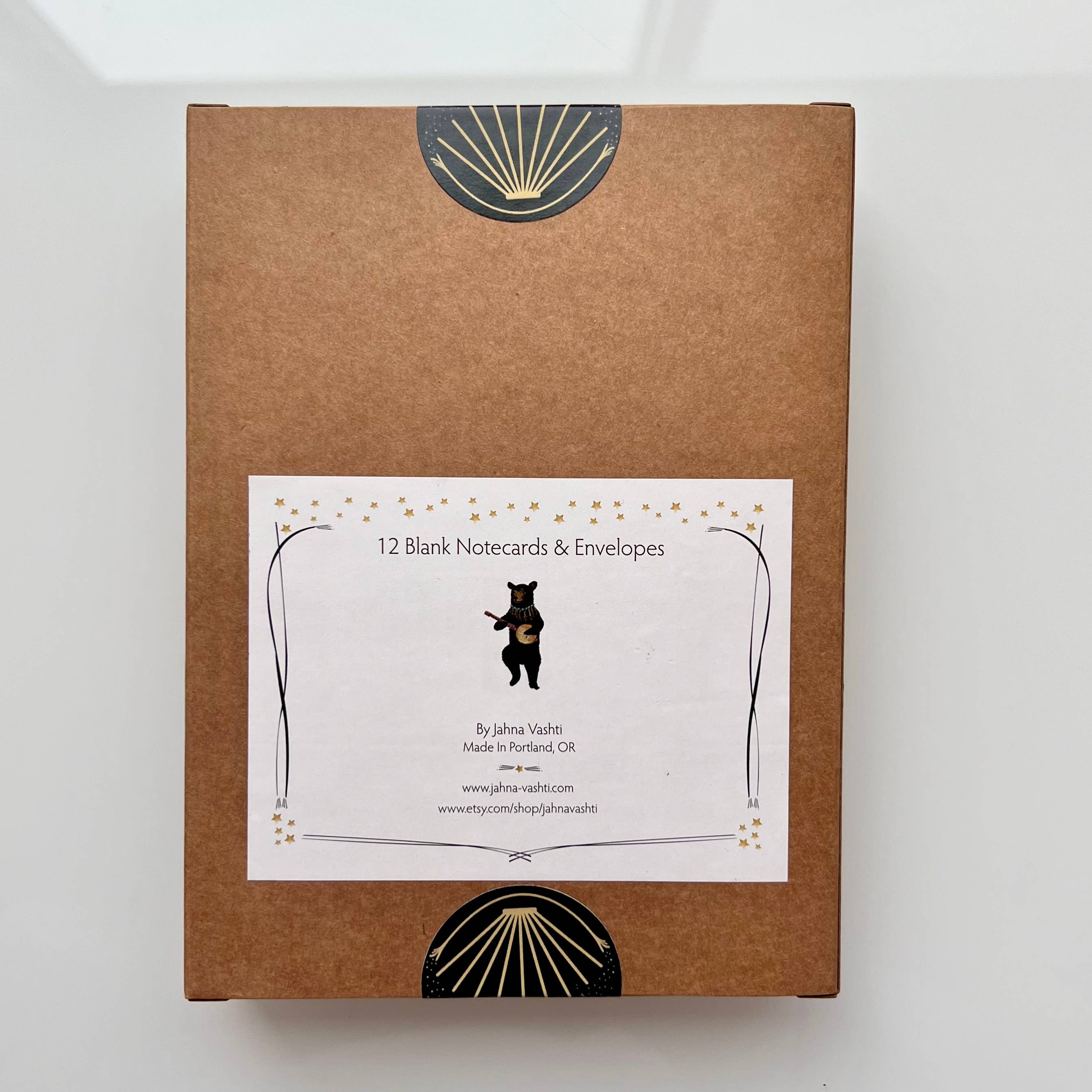"Miidnight Melodies" Boxed Holiday Cards / Sets of 6 or 12 : Set of 6