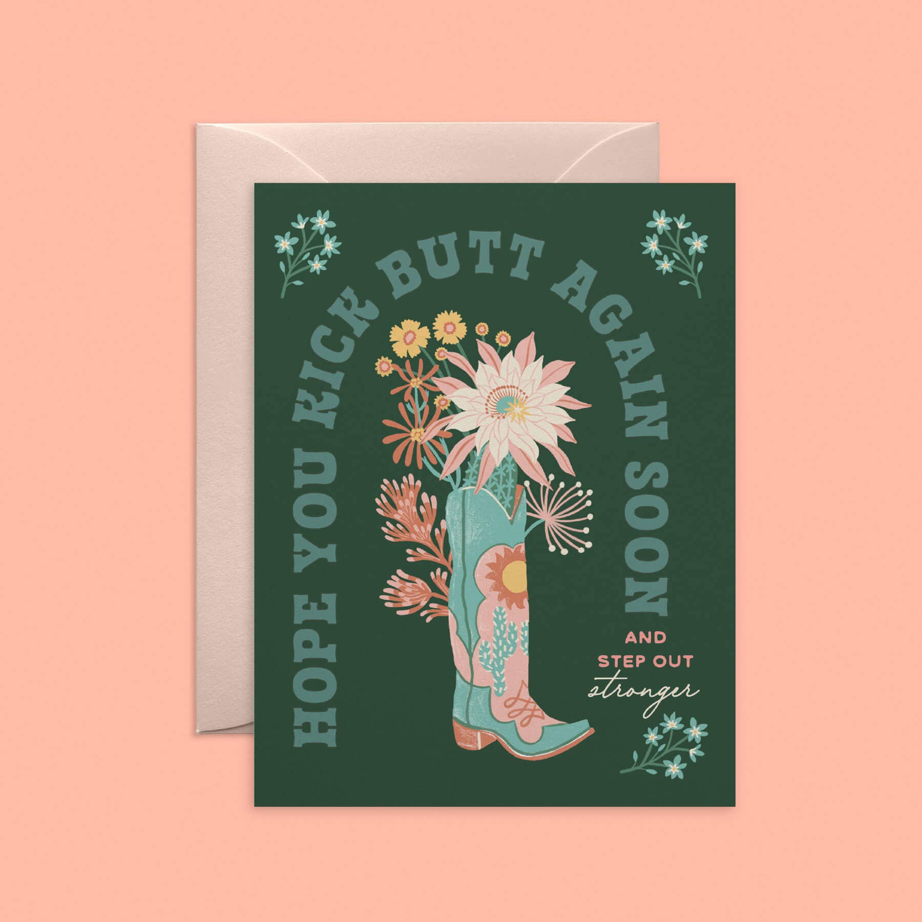 Kick Butt Boot Card
