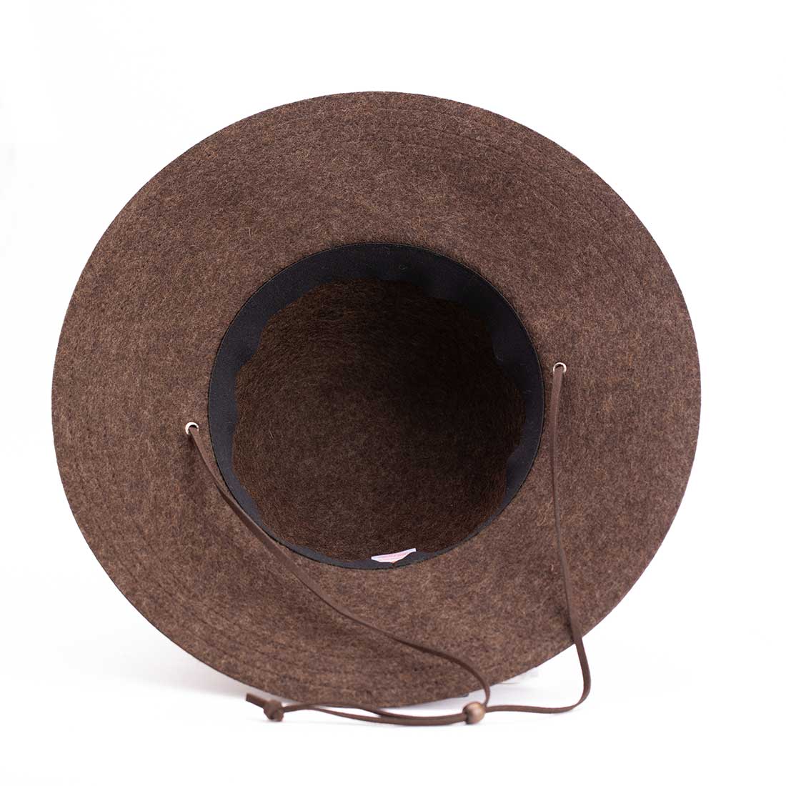 Tegan Wide Brim Hat: Mushroom
