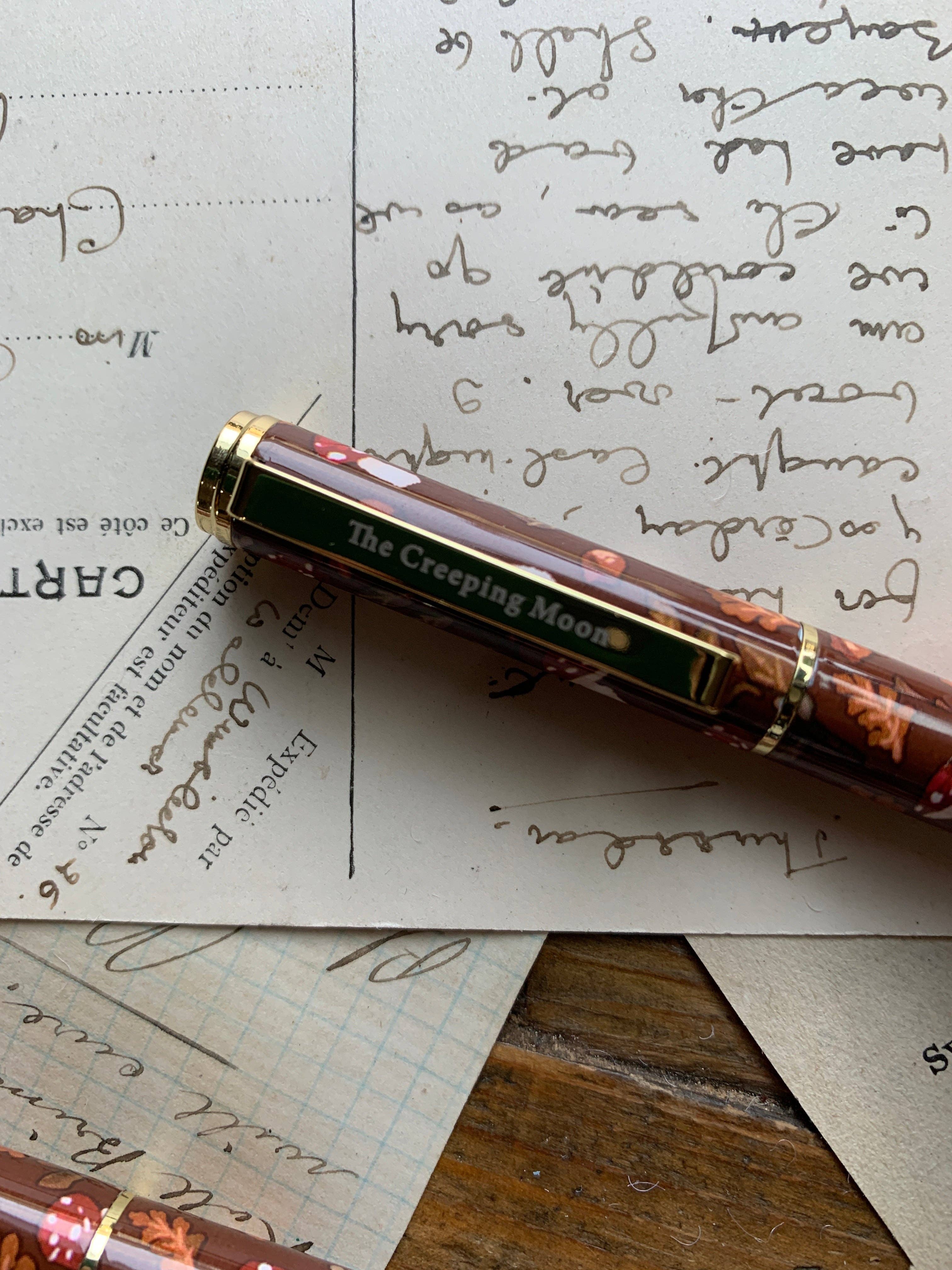 Autumn foliage refillable gel pen
