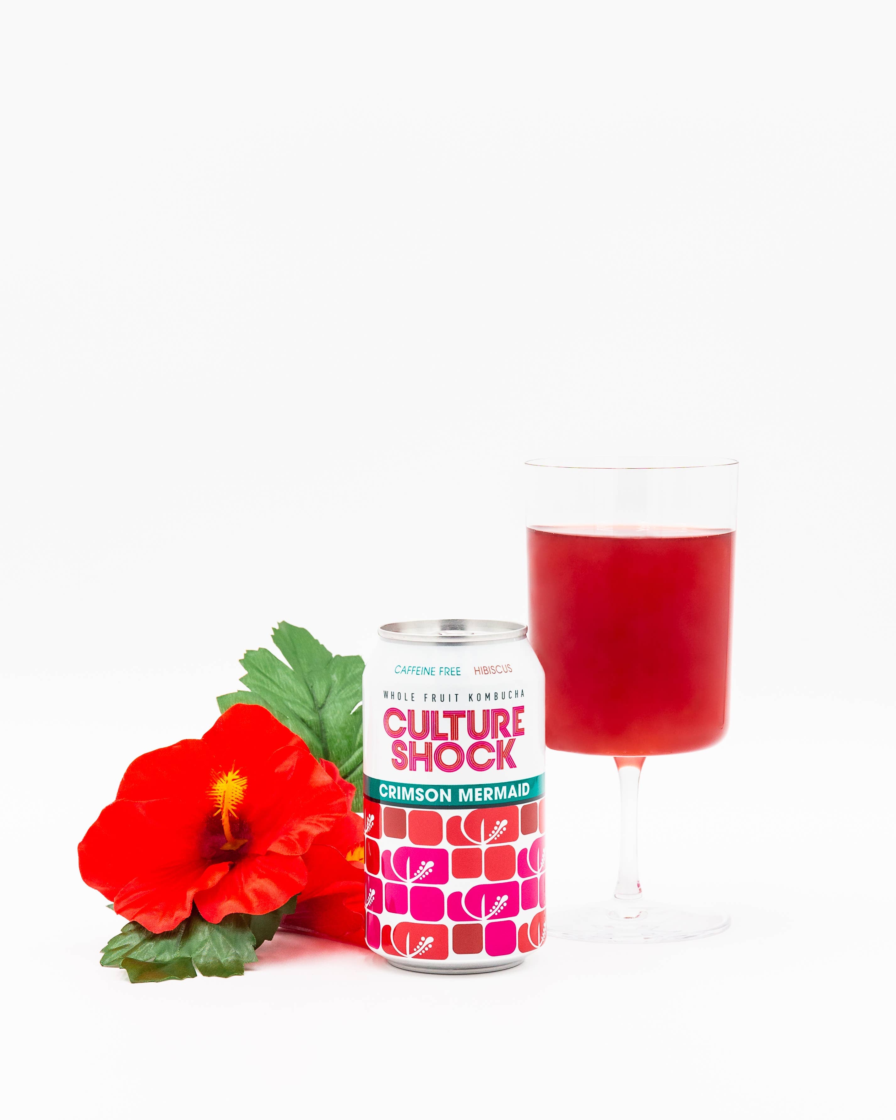 Kombucha, Crimson Mermaid, caffeine free hibiscus
