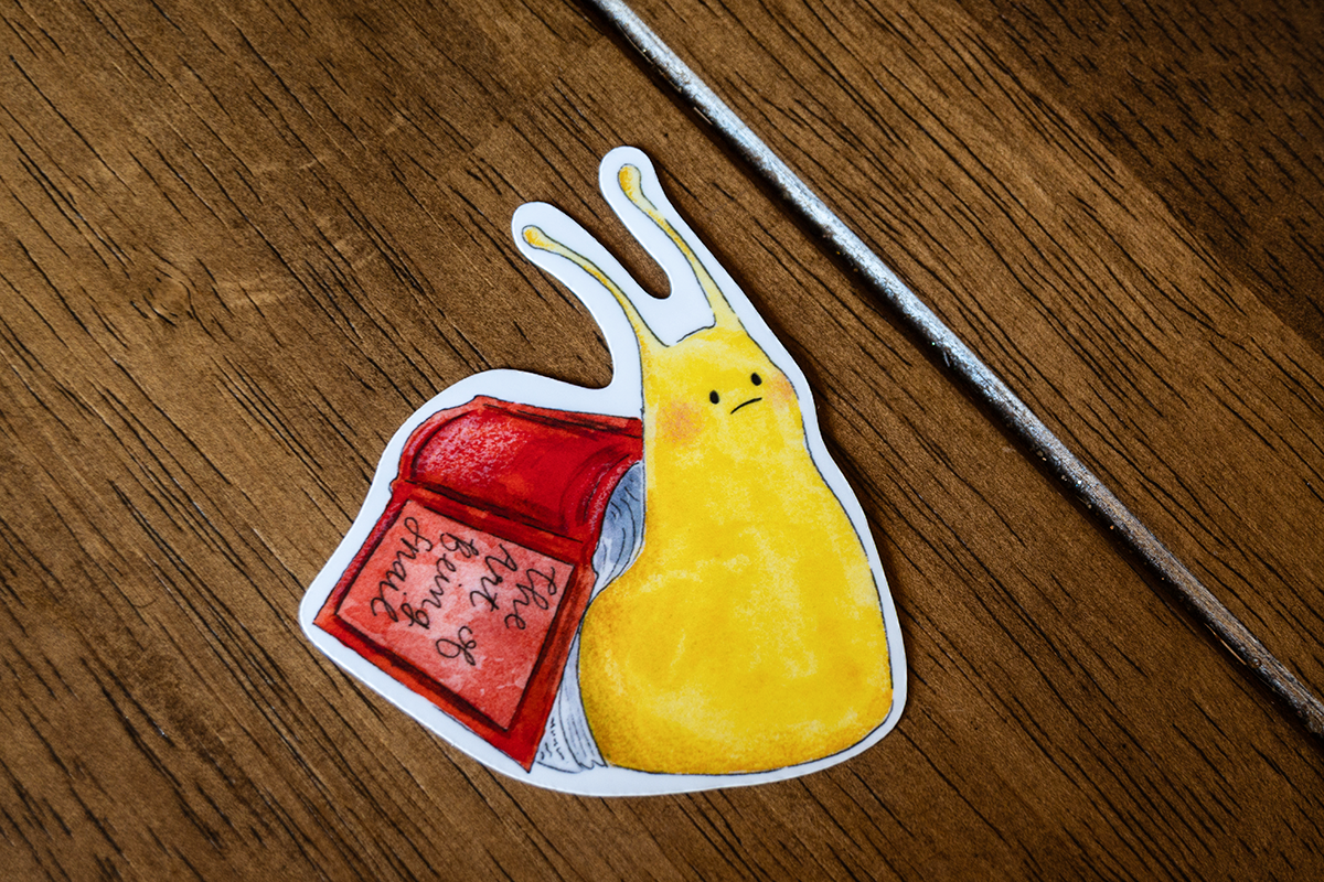 Book-snail - Sticker
