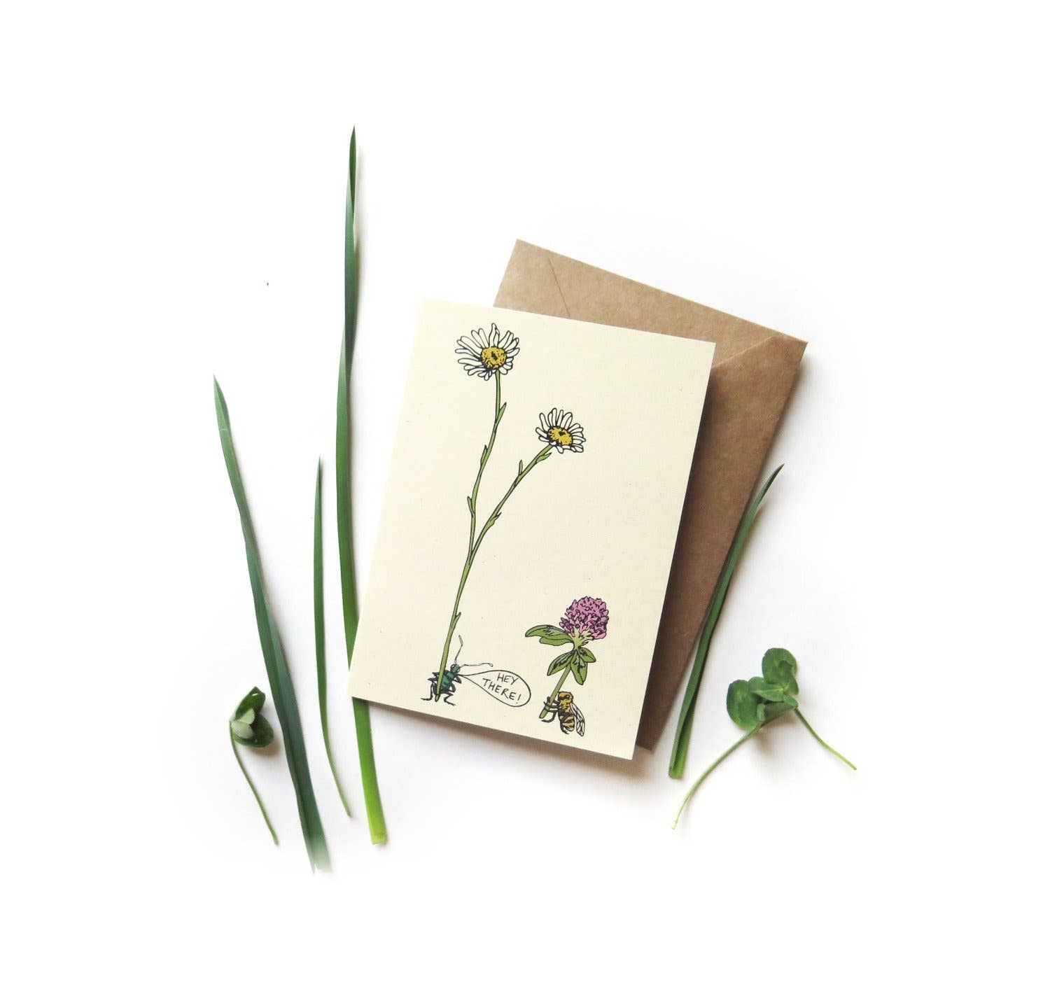 Little Bugs Cards - Green Bug and Honey Bee