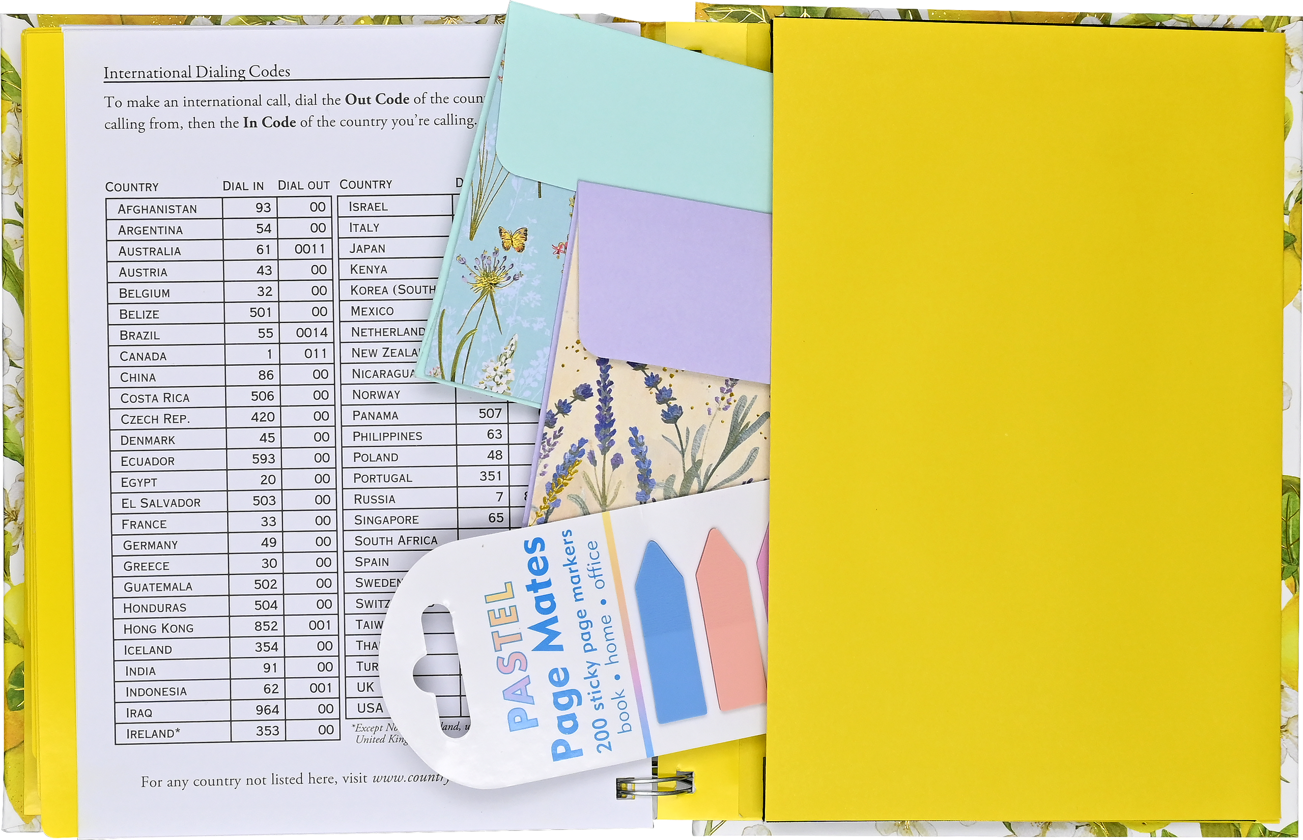 Amalfi Lemons Large Address Book