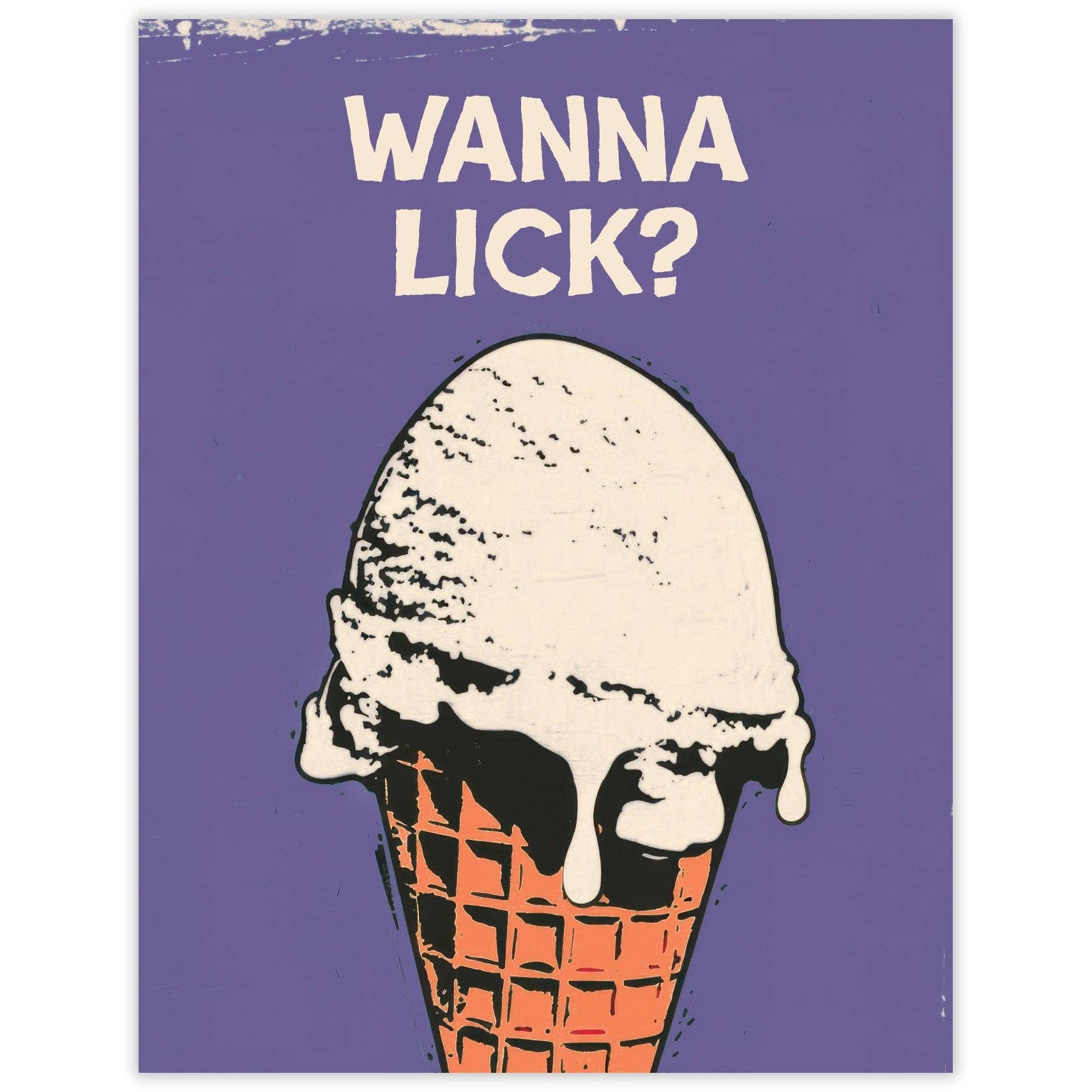 Wanna Lick Love Card